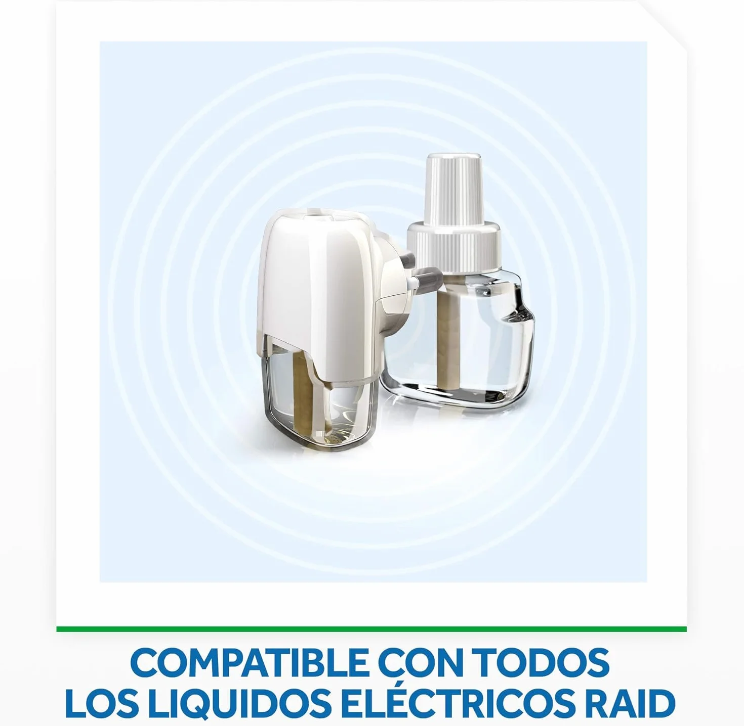 Raid Eléctrico Anti Mosquitos Comunes y Tigre 90 Noches 54ml 2x27ml con Aplicador y Recambios