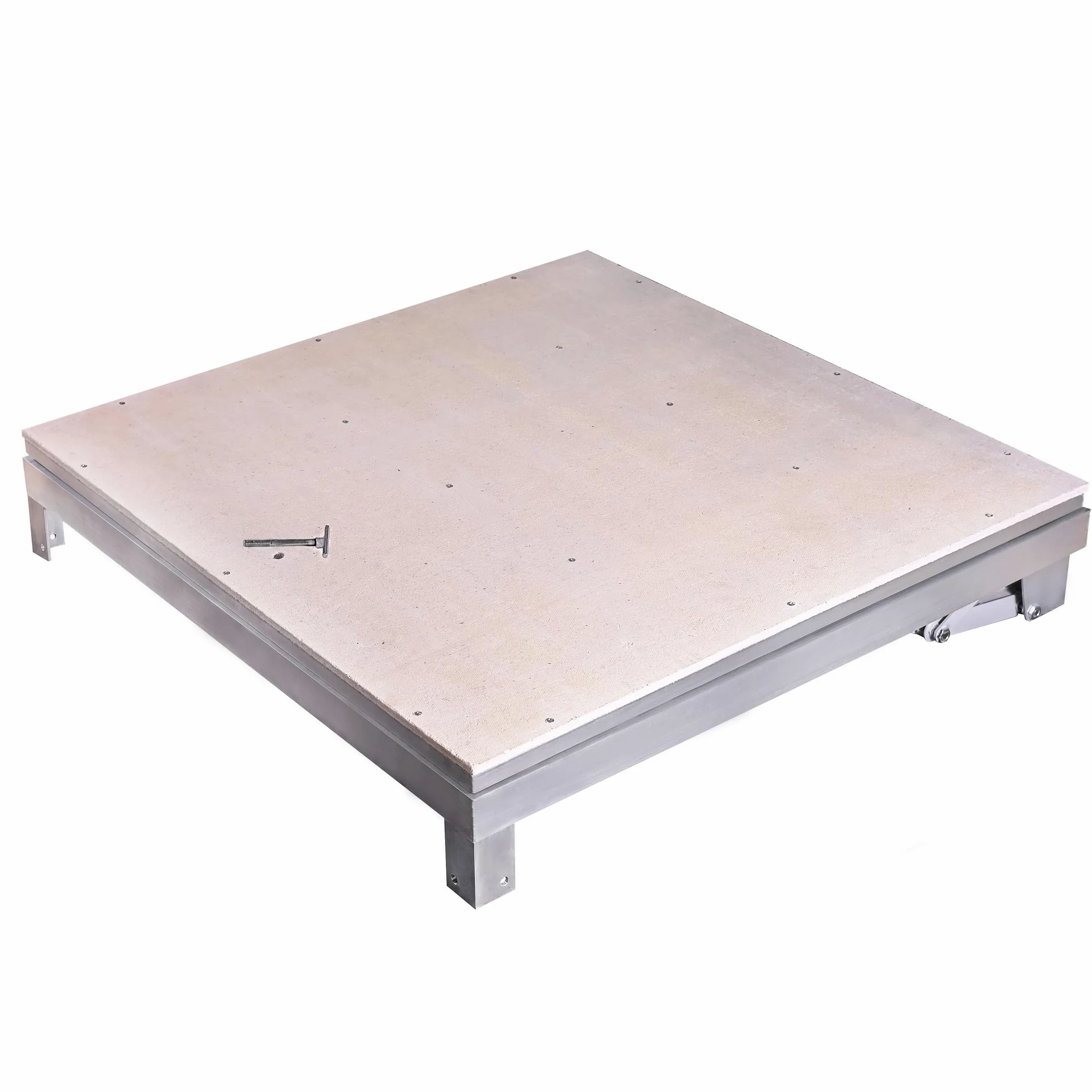 Trampilla de suelo exterior 100 x 100 cm, Tapa de Registro Panel de acceso Puerta de Inspección Tapa de Escotilla