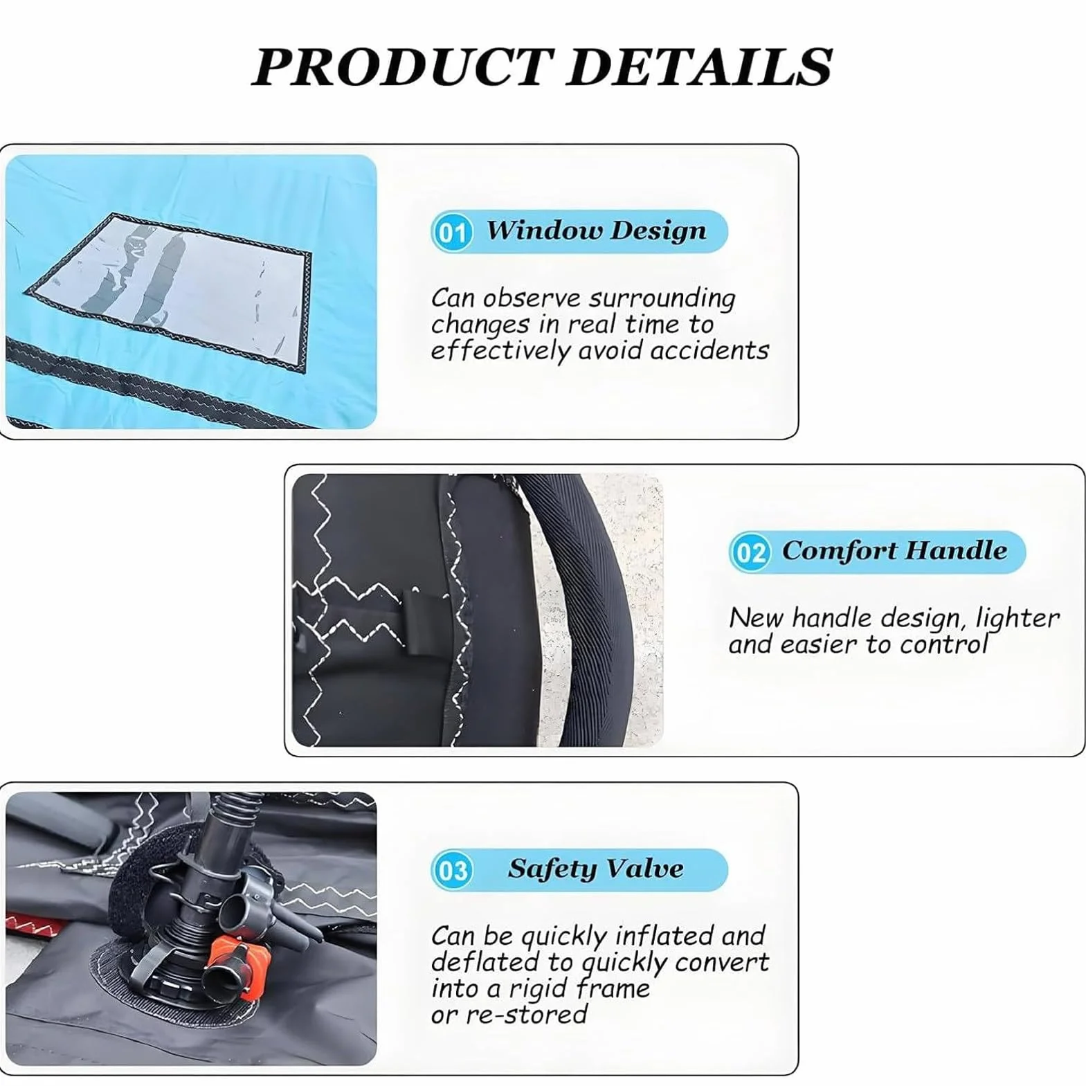ala Hinchable para Deportes Acuáticos 4㎡ 5㎡ 6㎡ con Ventana, Wing Foil, Kitesurf, Windsurf