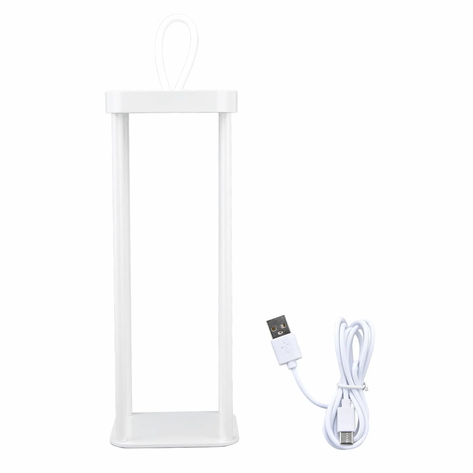 Linterna LED Luz de Camping Recargable USB Atenuación Ajustable para Actividades Al Aire Libre 400 Mm Aleación de Aluminio 5000 MAh (Blanca)