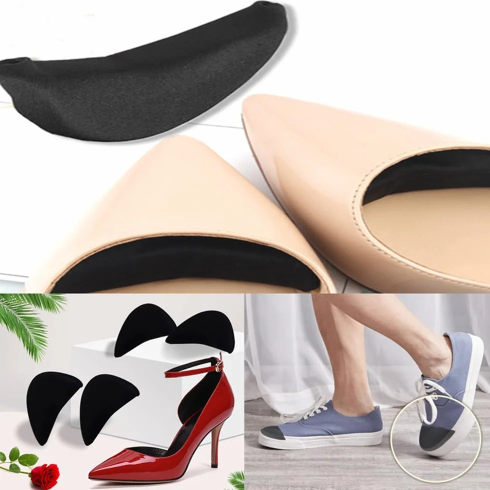 Almohadillas para pies para tacones, plantillas unisex transpirables, cojines para talón y dedos