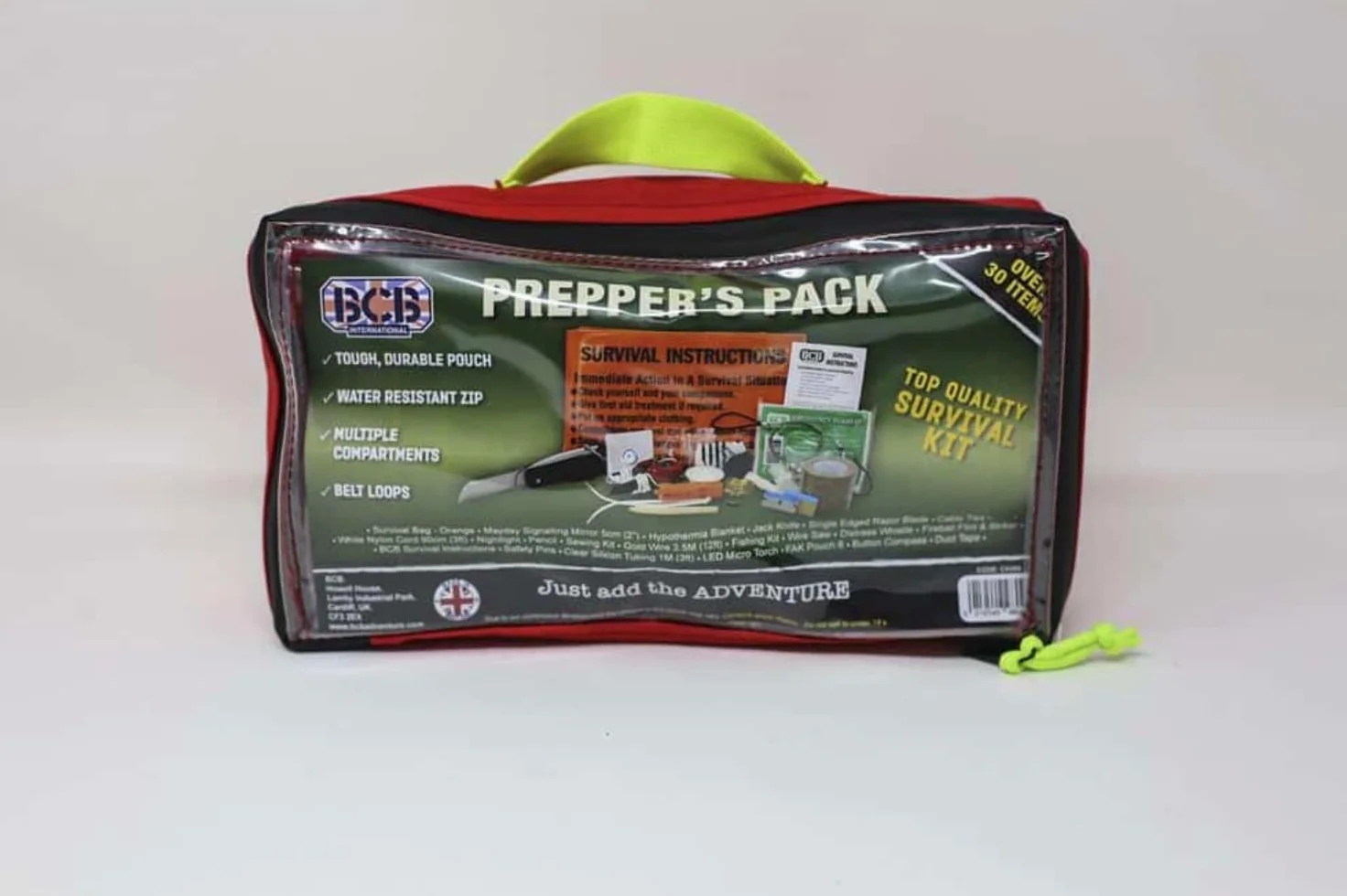 BCB International - Kit de Survie Prepper's Pack - BCB International - Rouge