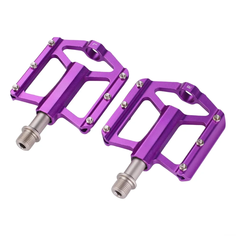 Pedales de bicicleta de montaña de 3 rodamientos, pedales de ciclismo antideslizantes, pedales para la mayoría de bicicletas, pedales plegables compactos para almacenamiento