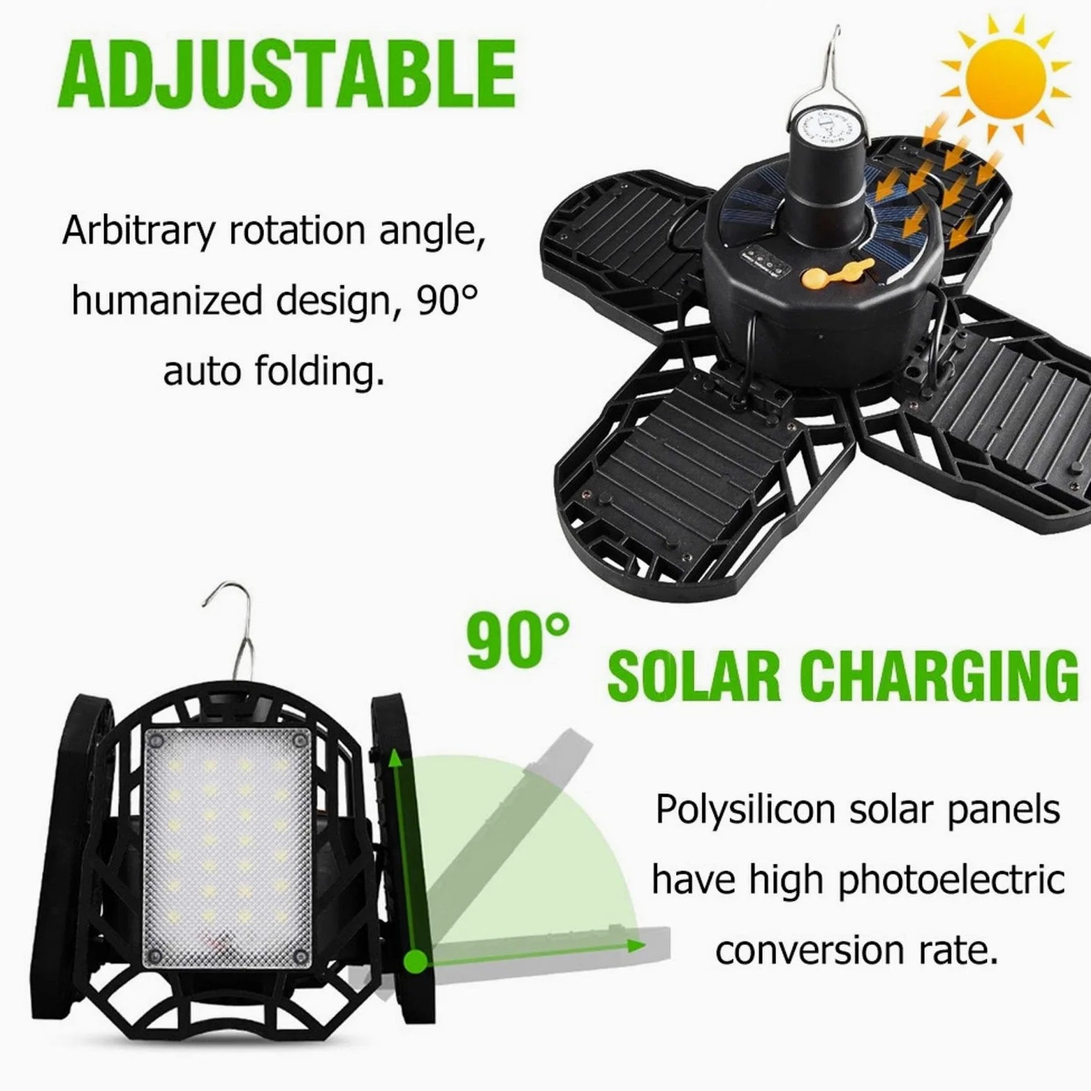 Carga de Luces de Campamento Linterna LED Solar Recargable for Acampar con Control Remoto, Resistente al Agua IP65, 40W, for Acampar al Aire Libre y Pescar