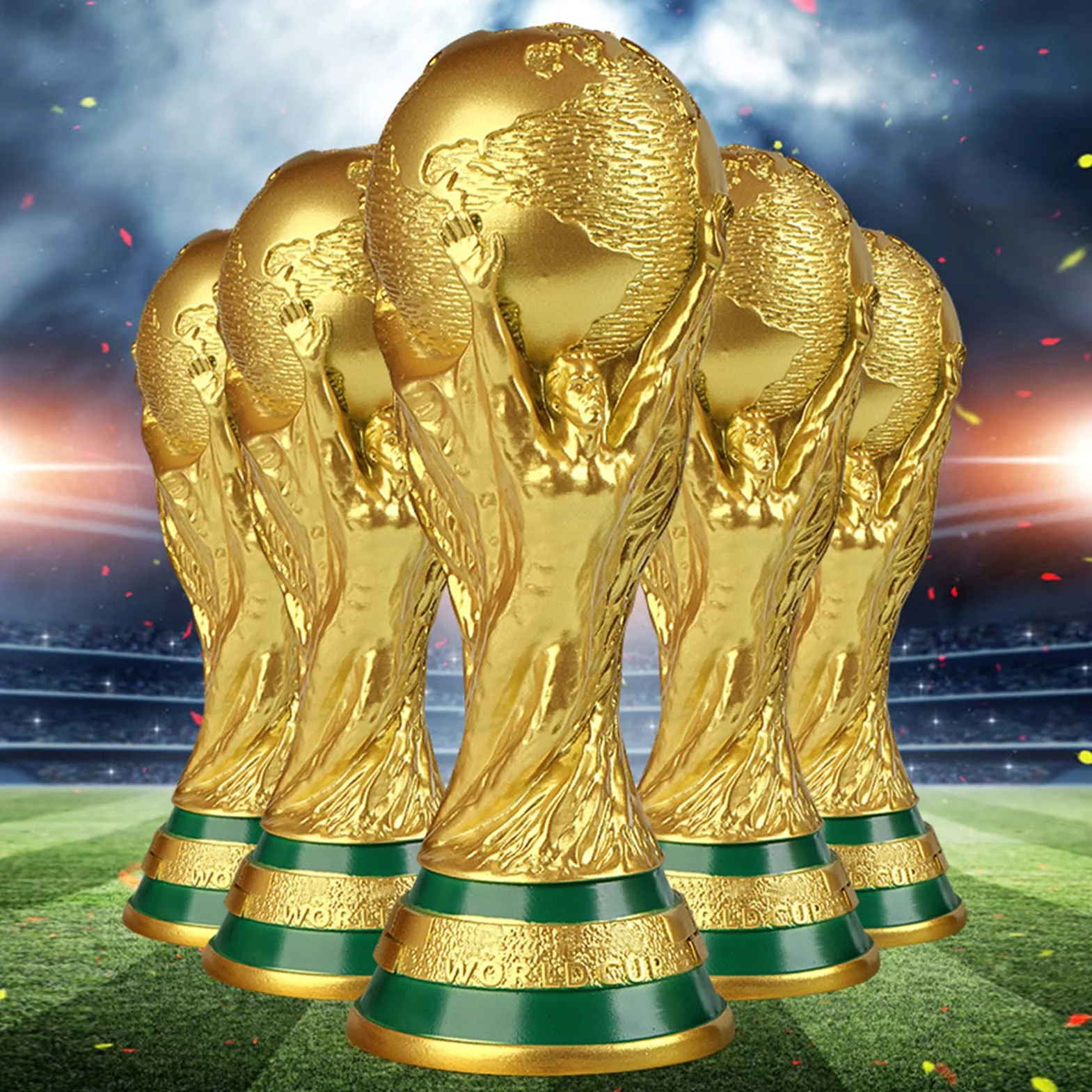 Réplica del trofeo de la Copa del Mundo 3D 2026, réplica de trofeo de fútbol de la Copa del Mundo, trofeo de campeón, regalos conmemorativos coleccionables para fanáticos del fútbol, hombres, padre