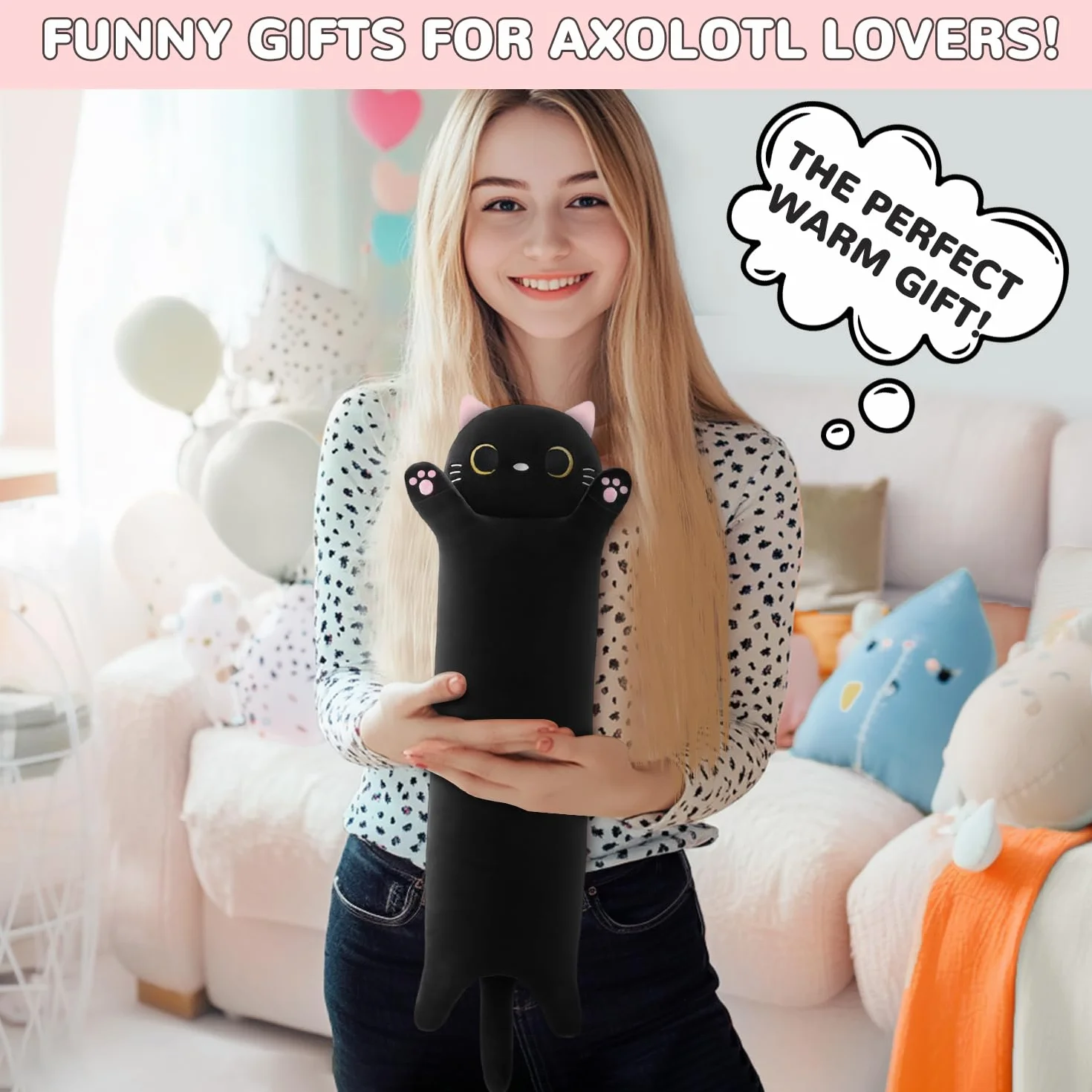 Manta eléctrica para gatos con apagado automático, almohadilla térmica USB para períodos, manta de calor para el cuello, la espalda, los hombros y el abdomen, regalos navideños para mujeres, niñas y