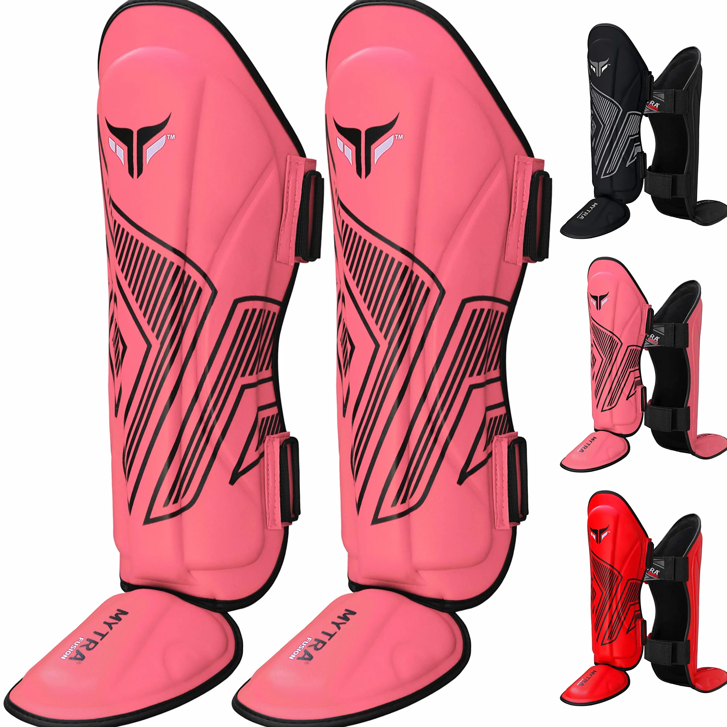 Mytra Fusion Adult Shin Pad, Shin Protector, Shin Guard For Boxing, MMA, Muay Thai, & Martial Arts Training
