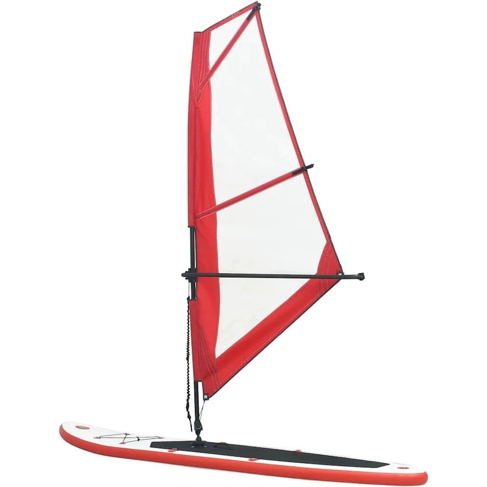 Tabla hinchable para SUP con vela, color negro y blanco, de PVC EVA y aluminio, para adultos, bomba, bolsa de transporte, para mar, río, playa, ocio