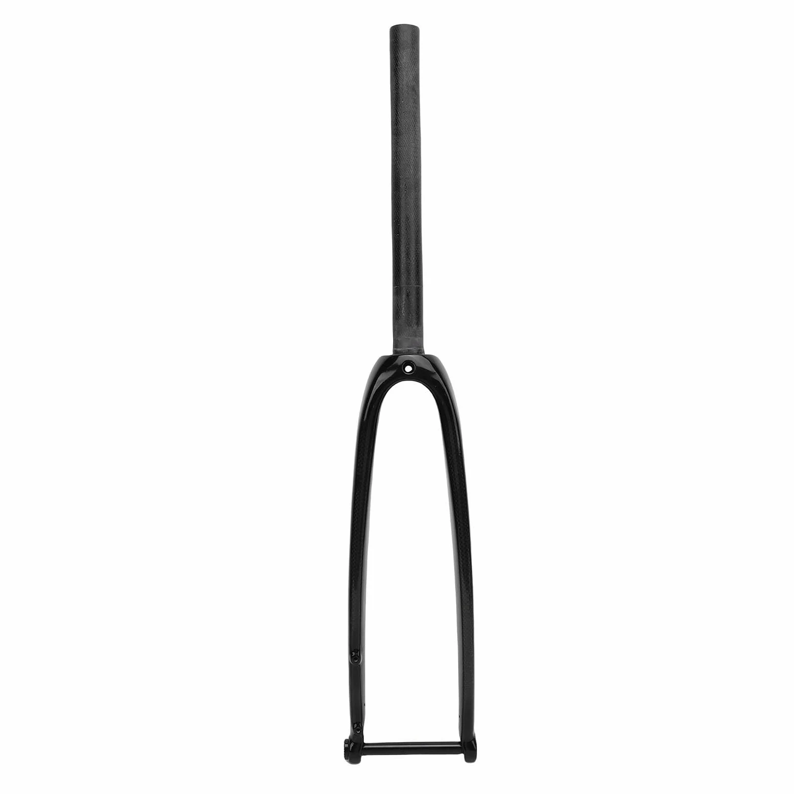 Horquilla Delantera para Bicicleta de Carretera, Horquilla Delantera para Bicicleta con Freno de Disco de Fibra de Carbono 28C Eje pasante 3K Brillo para Montar