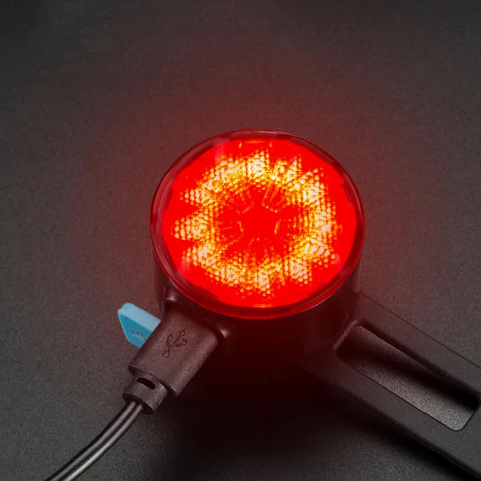 Luces traseras para Bicicleta, Luces para Ciclismo Nocturno, Luces para Bicicletas de montaña y Carretera, Accesorios de Carga para Bicicletas
