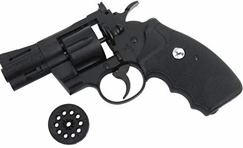 Revólver Colt Python 2,5" | Pack Arma de Aire comprimido (CO2) y balines (perdigones) Calibre 4.5mm + maletín + 2 Cajas de balines