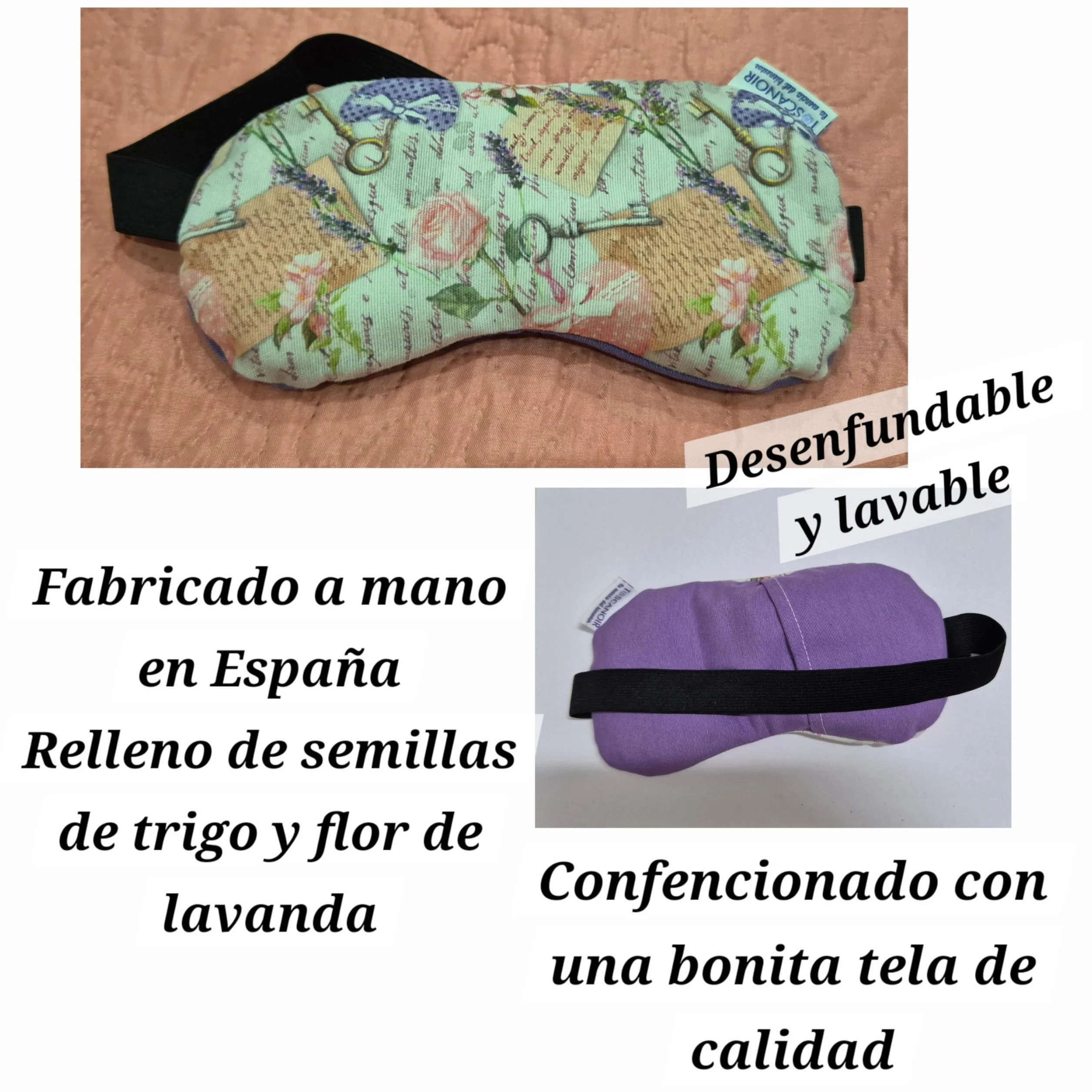 Saquito de Semillas y Antifaz Térmico Microondas