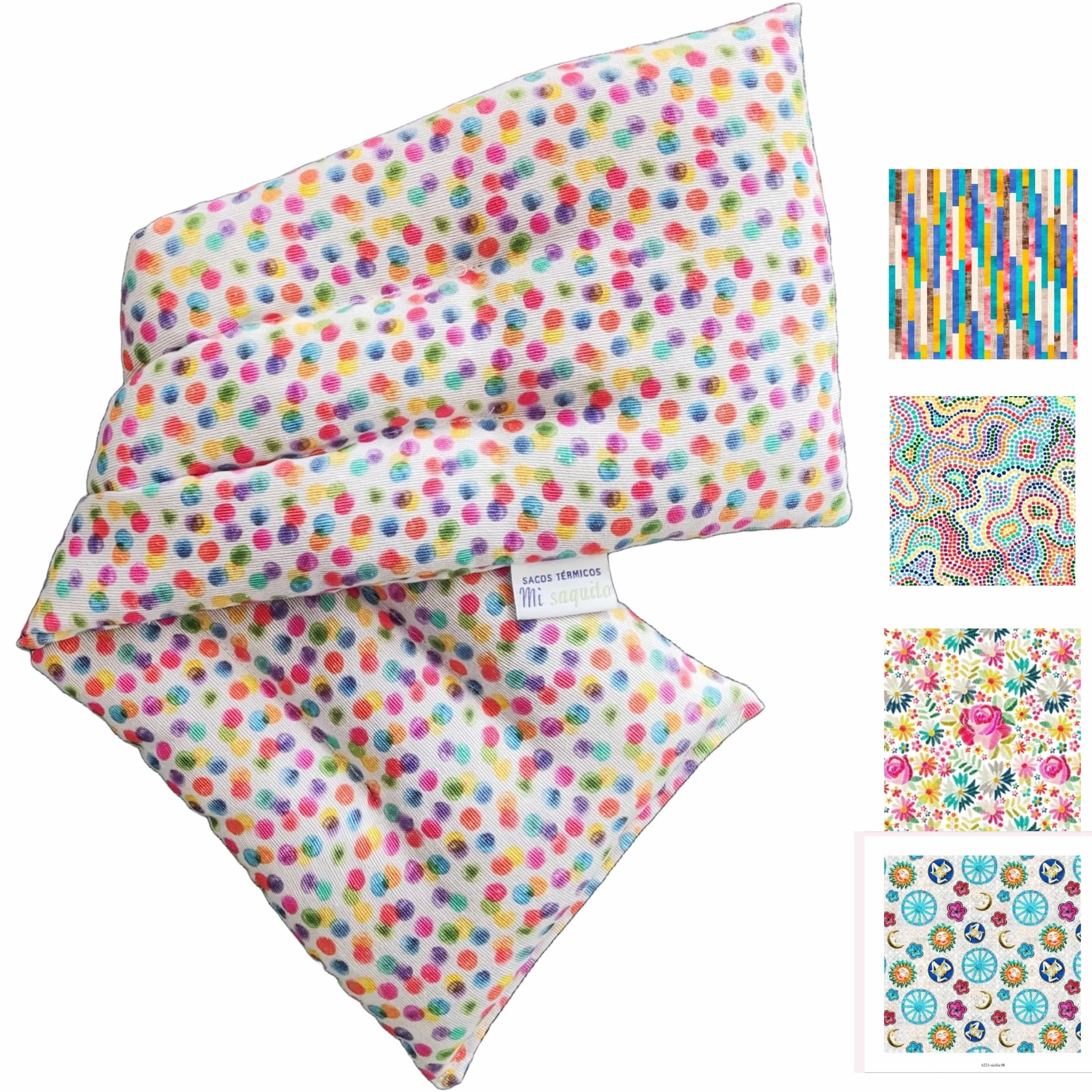 Saco de Semillas Térmico 45x14 cm Cervical con Lavanda - Bolsa de Calor y Frío para Cuello y Espalda