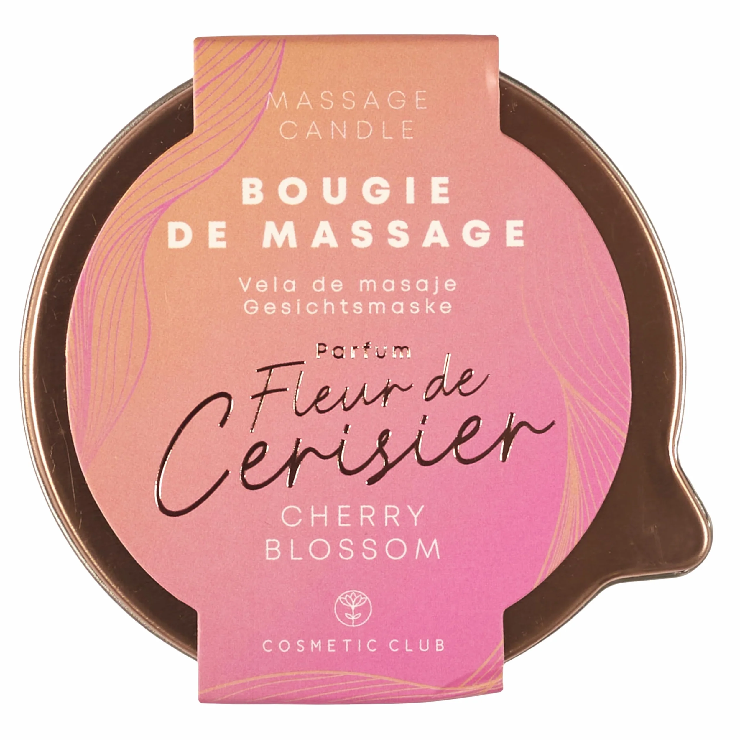 COSMETIC CLUB Vela de Masaje Flor de Cerezo 140G Aroma Envolvente Cuidado de Belleza