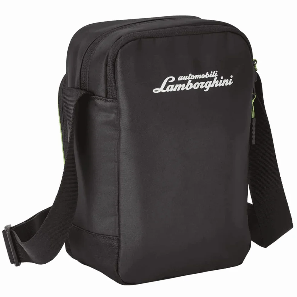 Bolsa portátil Lamborghini: Hombre, Negra, Portátil, Satchel