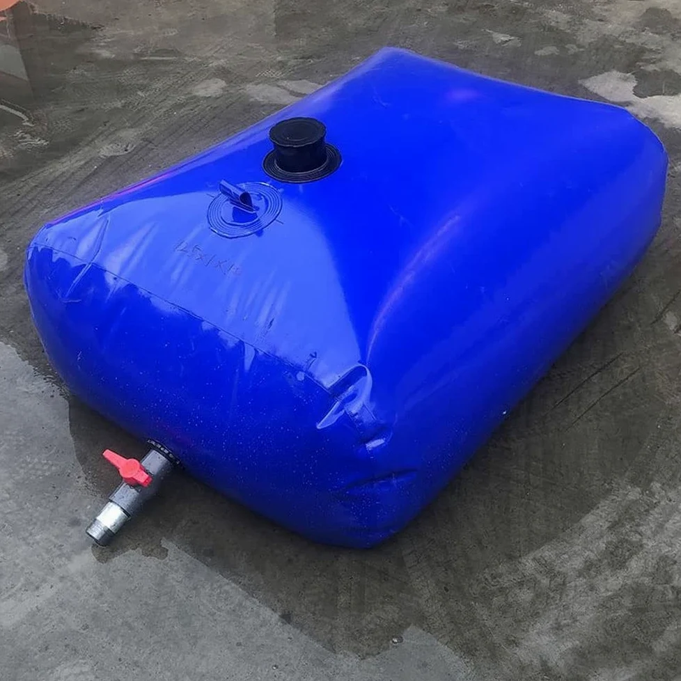 Deposito Agua 500 600 1000 1500 3000 Litros Exterior Bolsa de Agua Flexible Bolsa de Agua de Gran Capacidad Bolsa de Almacenamiento de Agua Al Aire Libre PortáTil Grande Gruesa Plegable Coche Flexible