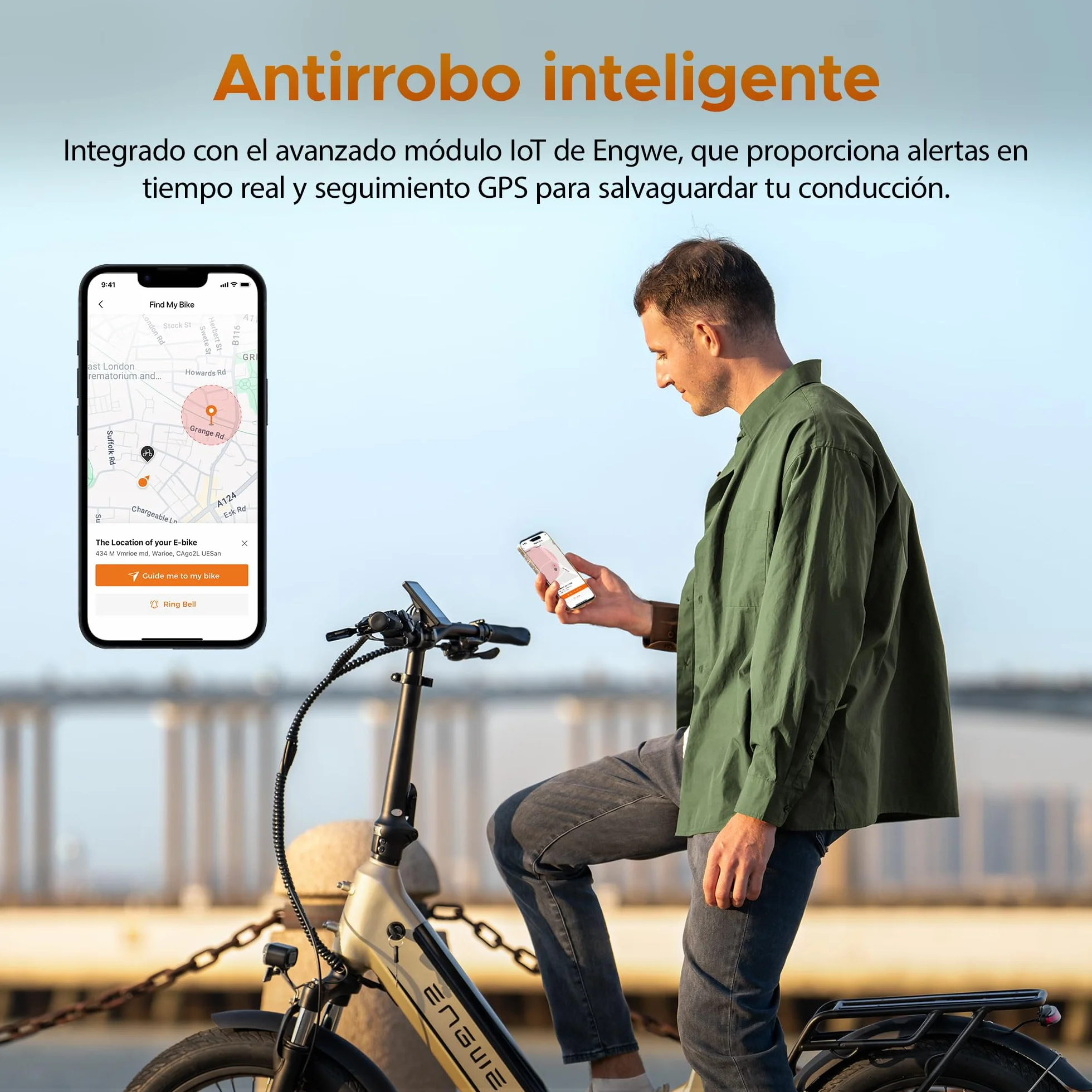 ENGWE Bicicleta Eléctrica con App&IOT, Bicicleta Eléctrica 48V 15Ah con Batería hasta 160km, Sensor de Par y Freno Hidráulico, Neumáticos 20 * 3.0, 2 Horas de Carga
