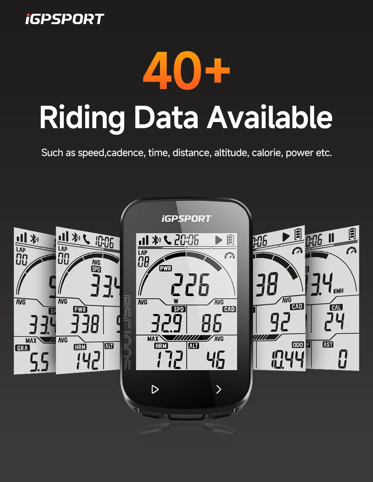 iGPSPORT BSC100S GPS Ciclocomputador Pantalla 2,6 Pulgadas 40 Horas Autonomía Ant+ BLE 5.0 Impermeable IPX7