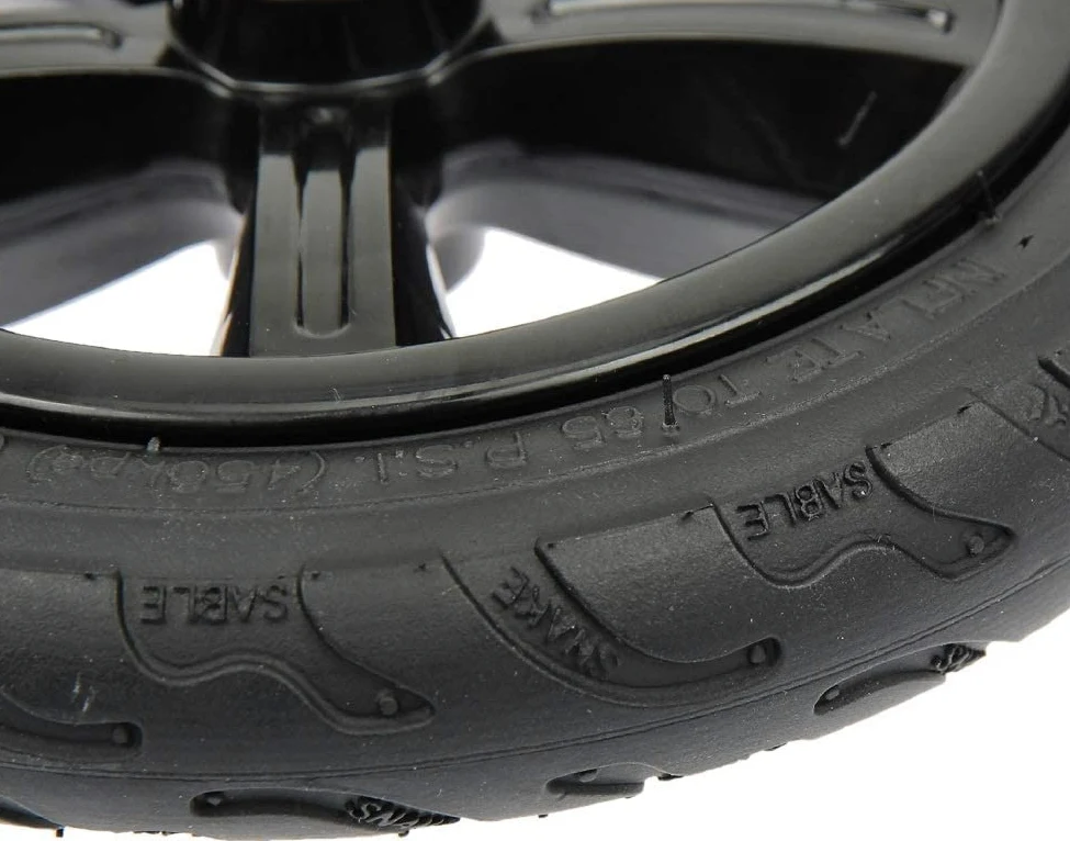 Mach1 Juego de 2 neumáticos de aire FunTomia Big Wheel de 205 mm, incluye rodamiento de bolas y espaciador, ruedas de repuesto
