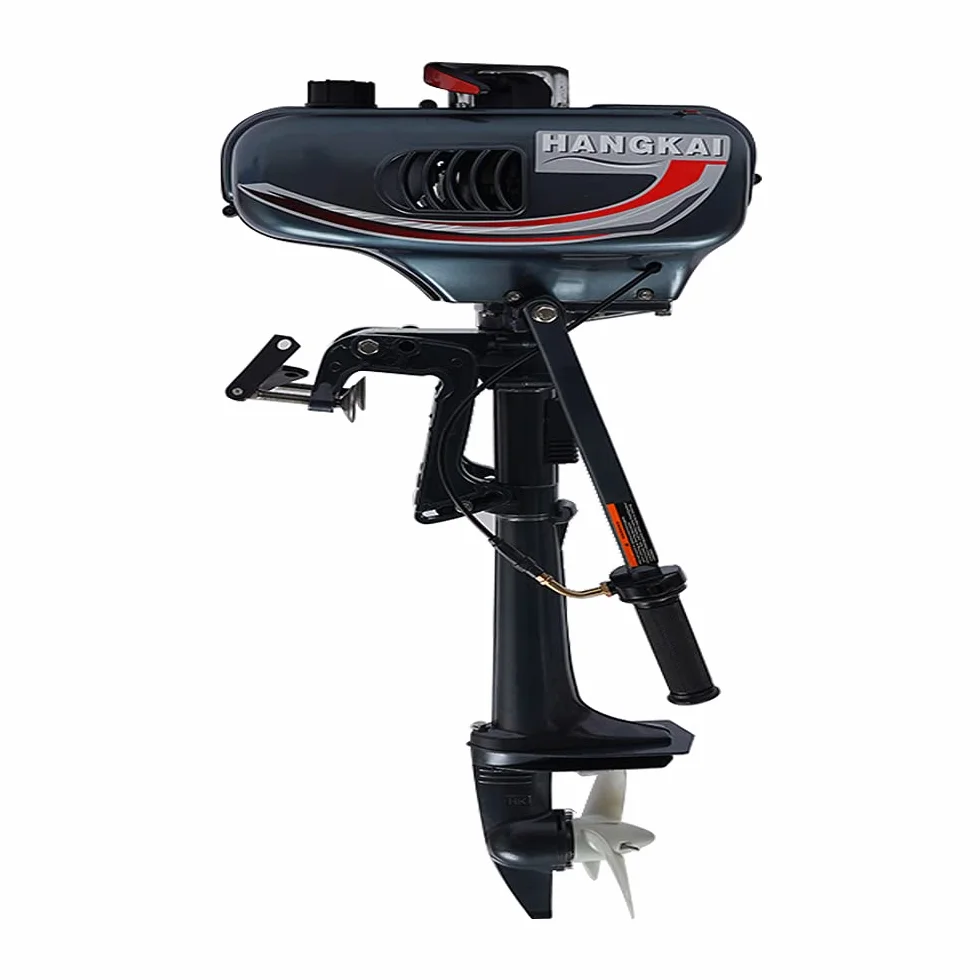 Motor fueraborda de gasolina de 2 tiempos, motor fueraborda con refrigeración por agua de 3,5 HP y CDI Heavy Duty inflable barco de pesca, motor fueraborda para barco Dinghy