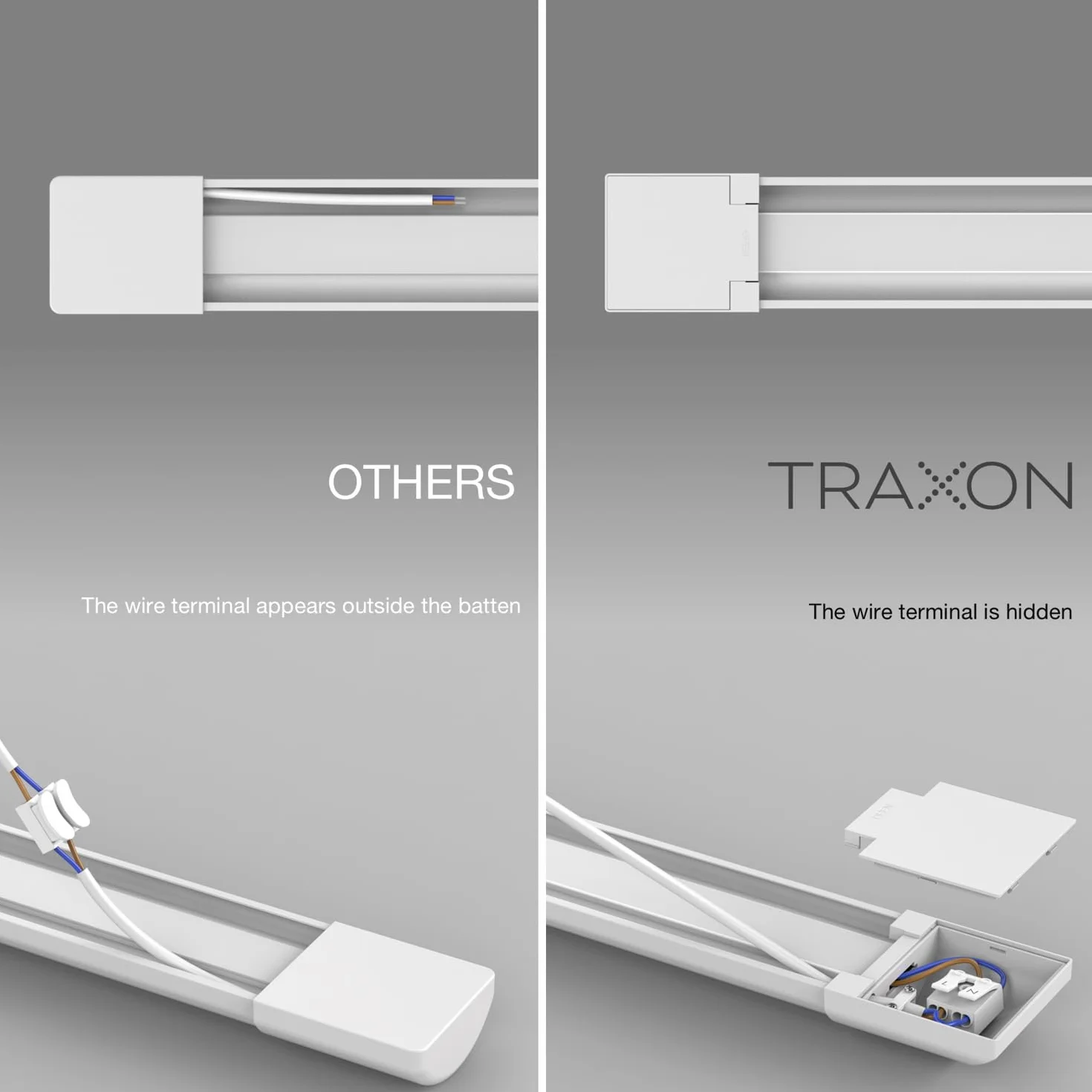 TRAXON LUXPOINT Regleta LED 120cm 36W 6500K 3600Lm IP54 IK06