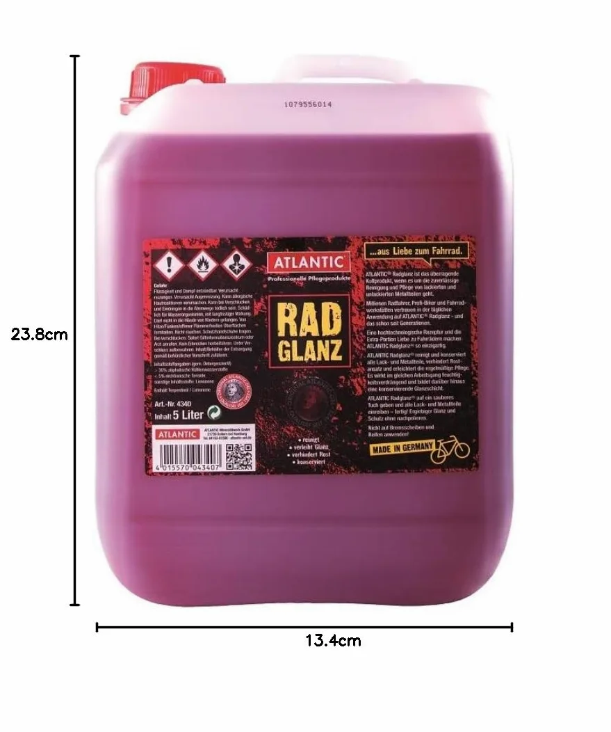 Atlantic Uni 2172006500 Bidón, Color Rojo Oscuro, 5 L