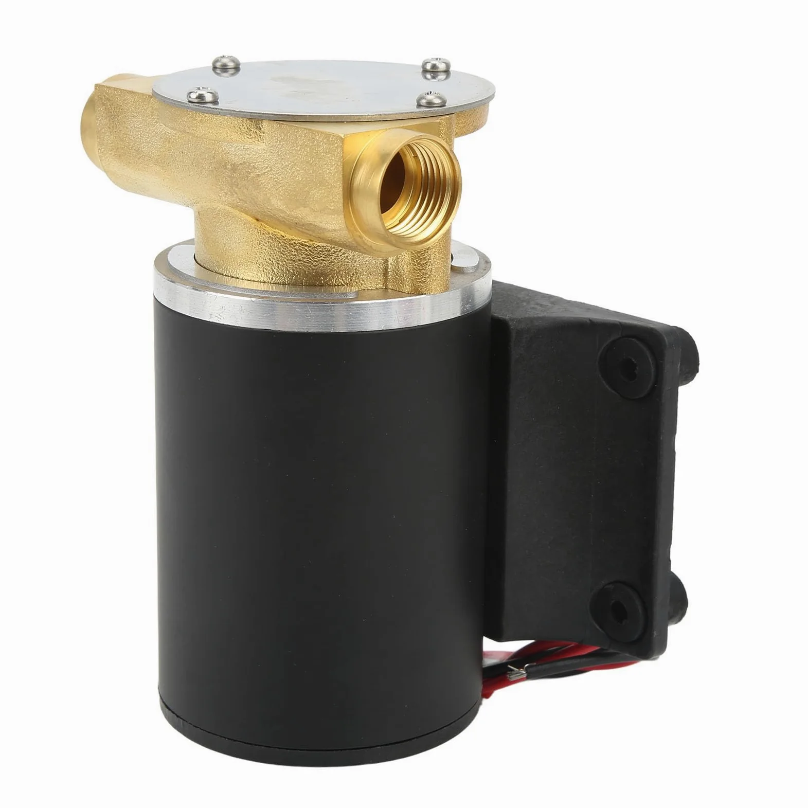 Aramox Bomba de Sentina con Impulsor Autocebante, Bomba de Agua de Mar de Latón con Motor de Imán Permanente, 23 LPM 6 GPM, Protección Térmica, Puerto de 20 Mm para Lavado de Cubierta de Descarga de