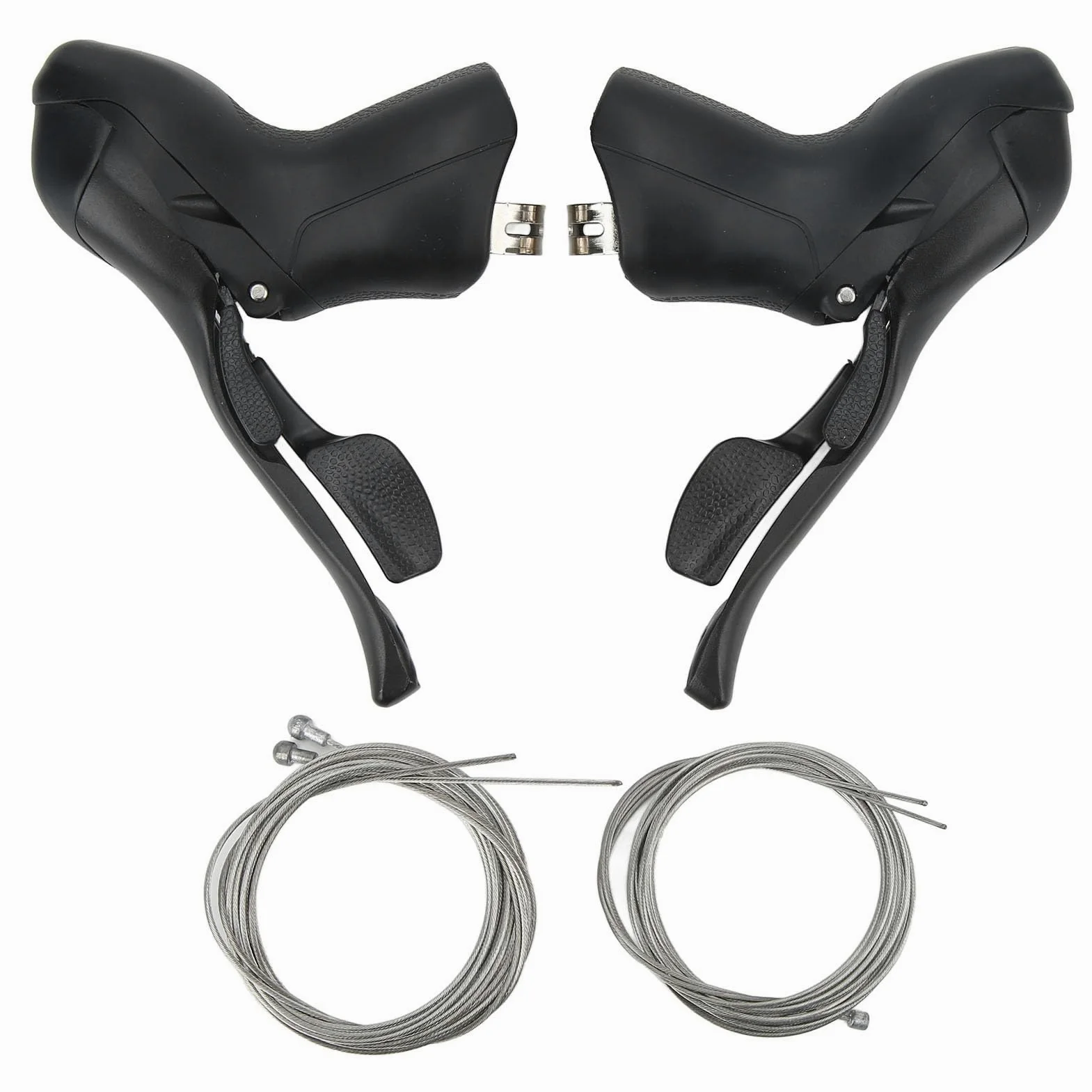 Juego de palancas de freno de cambio de 2x8 velocidades para bicicletas de carretera Mangos de freno de aleación de aluminio con núcleos de cambio de marchas 22,2 23,8 mm d