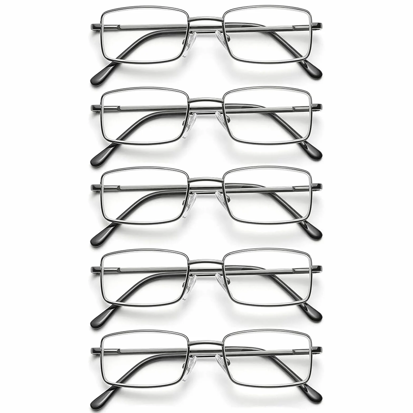 Hubeye Gafas de Lectura Metal Ultraligeras Bisagras de Resorte Anti Luz Azul 2.00