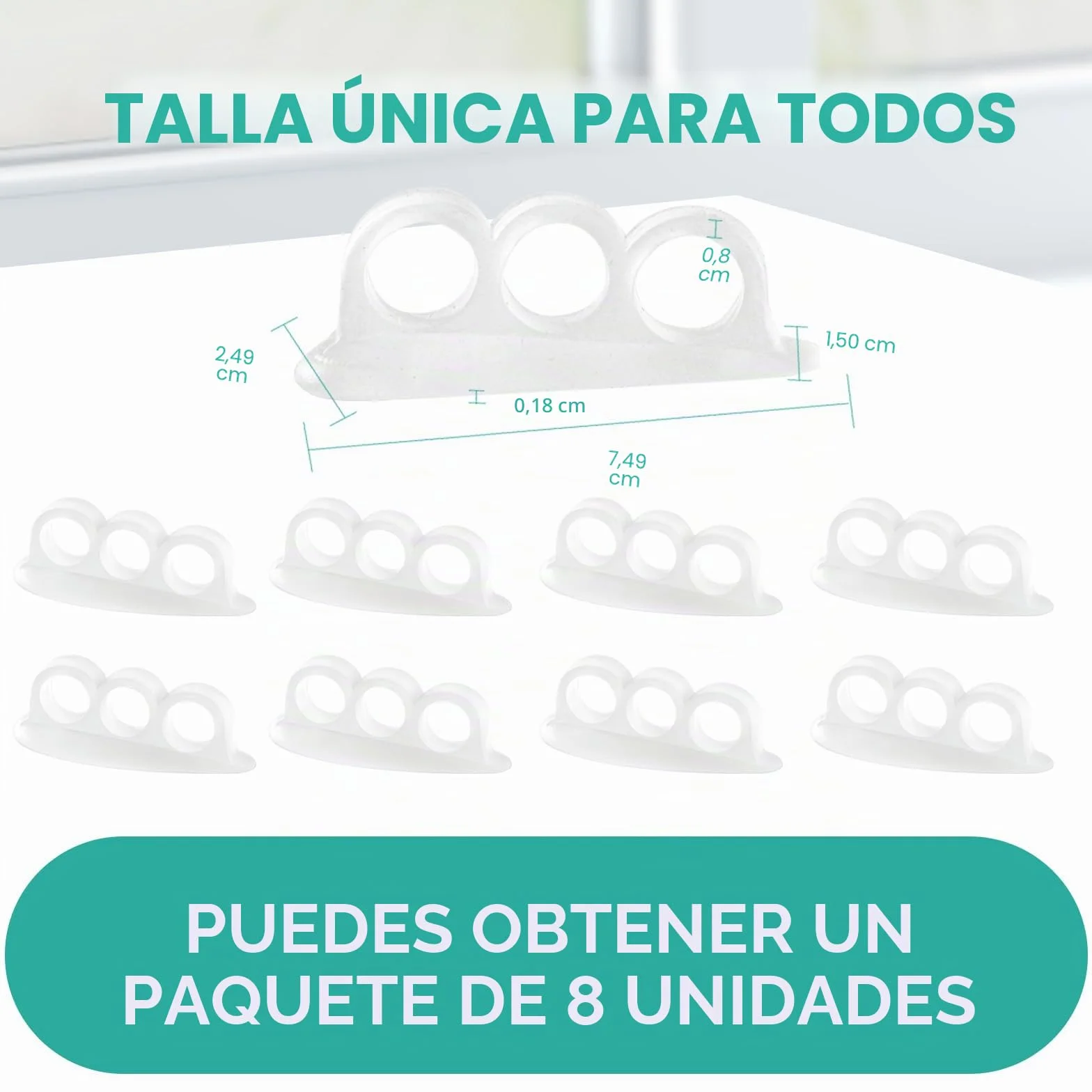 Welnove 8 Almohadillas para Dedos de Martillo, Cojines para Dedos Curvos, Torcidos, Rizados, Garras, Apoyo Suave y Reorientación
