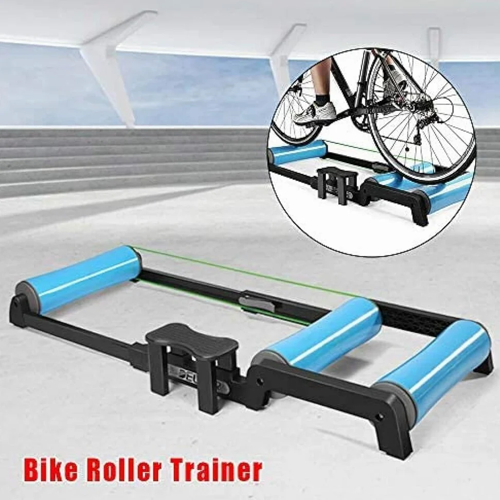 Rodillo de entrenamiento de bicicleta para interiores, se adapta a bicicletas de carretera y montaña, estación de entrenamiento en casa