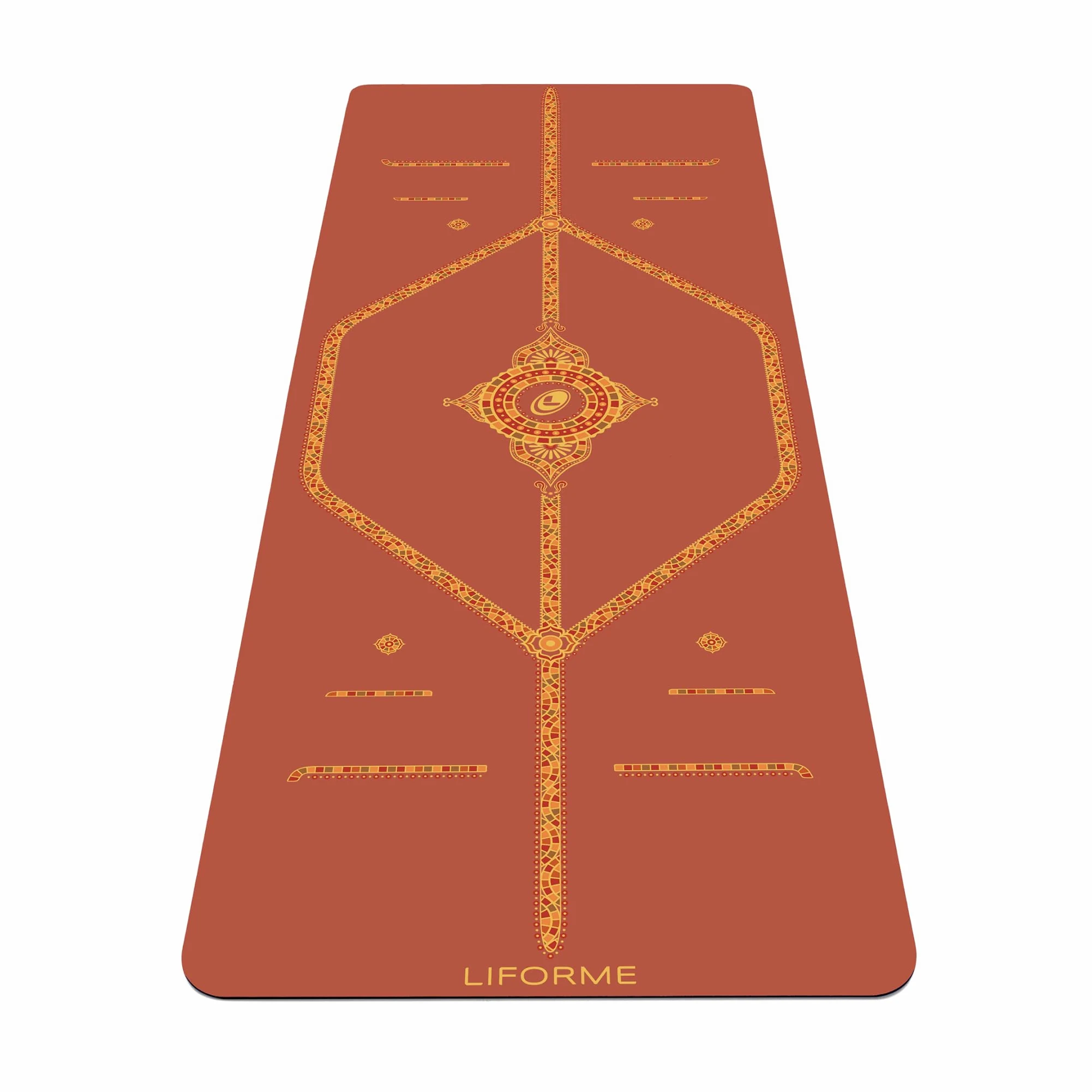 Liforme Esterilla de Yoga Estampada - Diseño de Alineación Patentado | Agarre Superior, Ecológica, No Tóxica, Resistente al Sudor, extra larga, extra ancha, 4,2 mm de grosor, Incluye Bolsa de Yoga