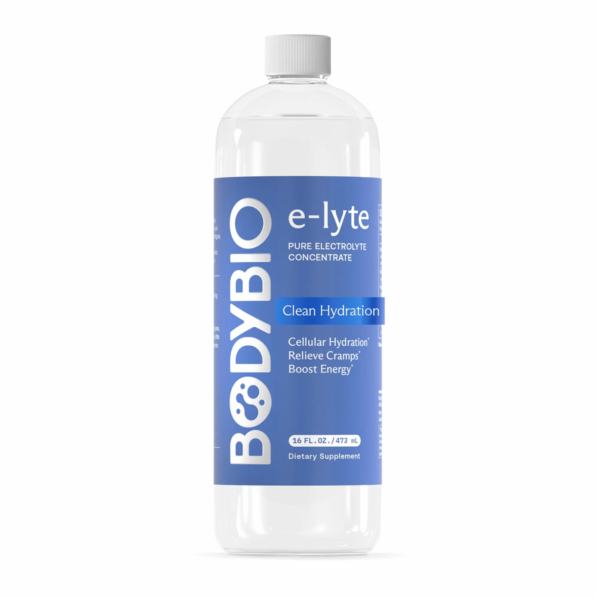 BodyBio Electrolytes 16 oz 64 porciones sin azúcar magnesio potasio sodio 473 ml