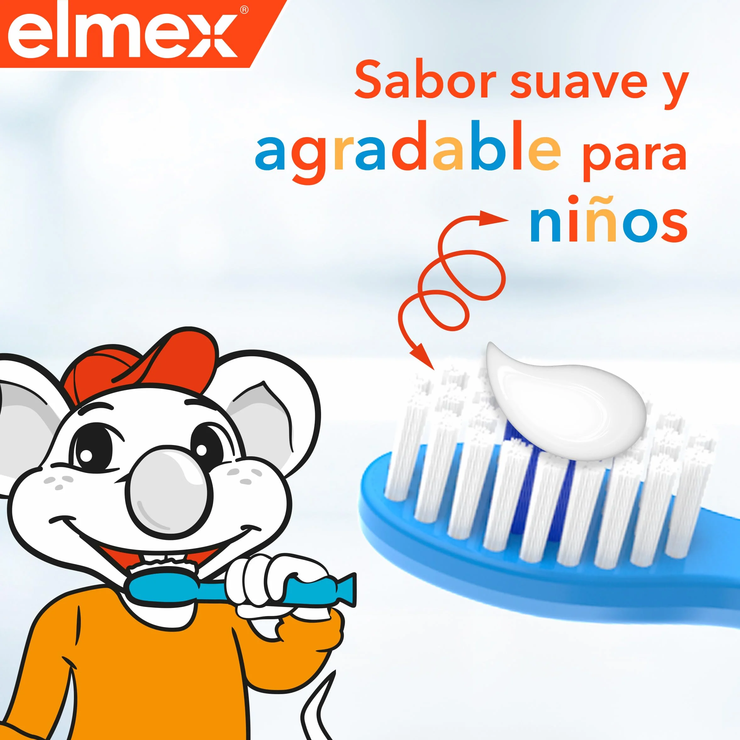 Elmex Pasta de Dientes Infantil Protección Caries 50 ml 1000ppm Fluoruro de Amina 0-6 Años