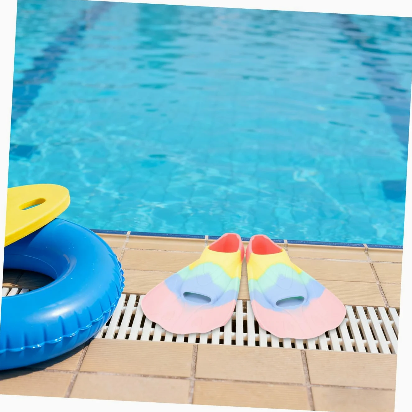 Aletas de Natación Flexibles de para Aletas Cortas Portátiles para Entrenamiento de Buceo y Natación Diseño Ergonómico Forma de Abanico Material y Cómodo