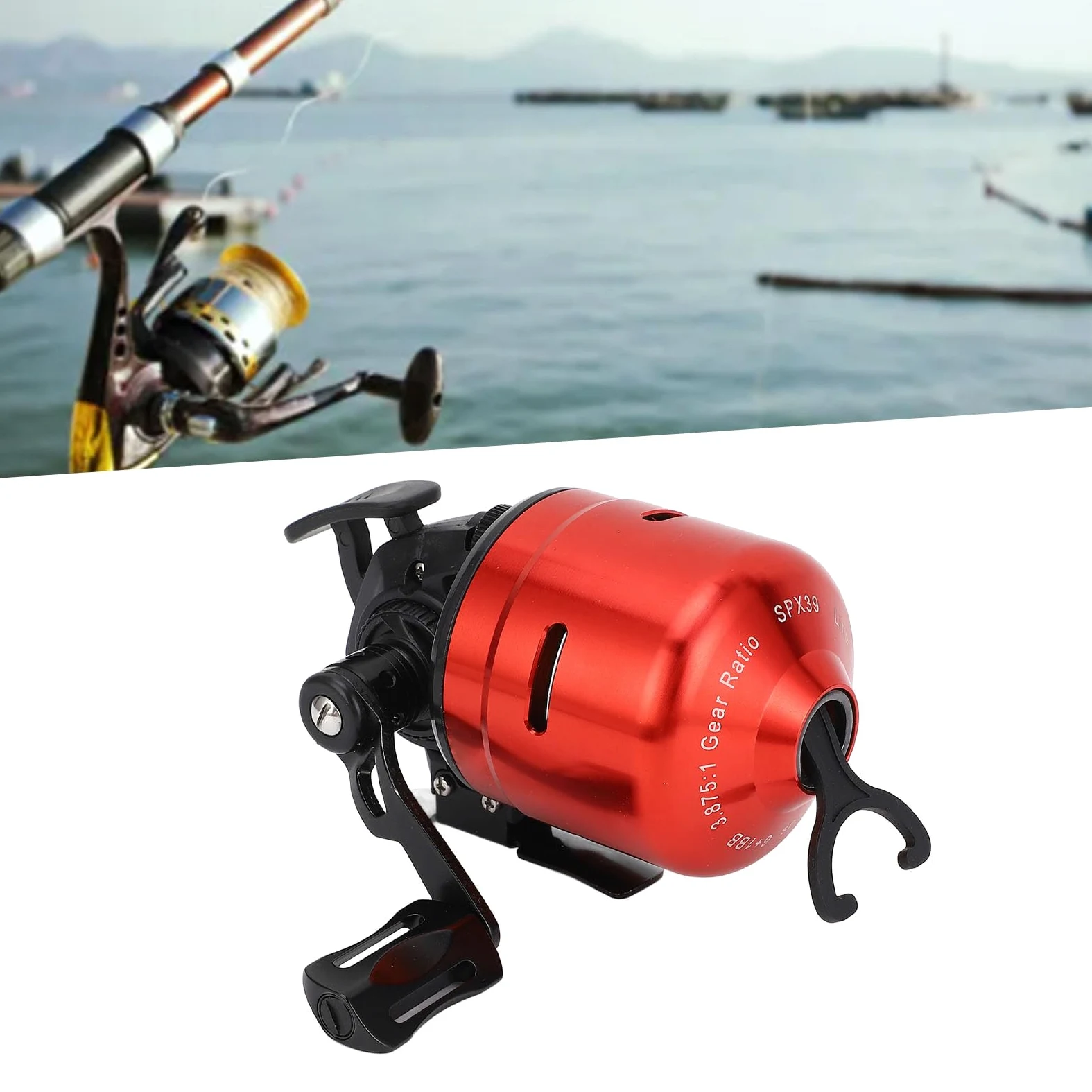 CHICIRIS Carrete de Pesca Cerrado, Carrete de Pesca de Cara Cerrada de Acero Inoxidable de Cobre, Liberación Automática de Línea Antienredos, Rueda de de Metal para Principiantes y Pescadores de Al