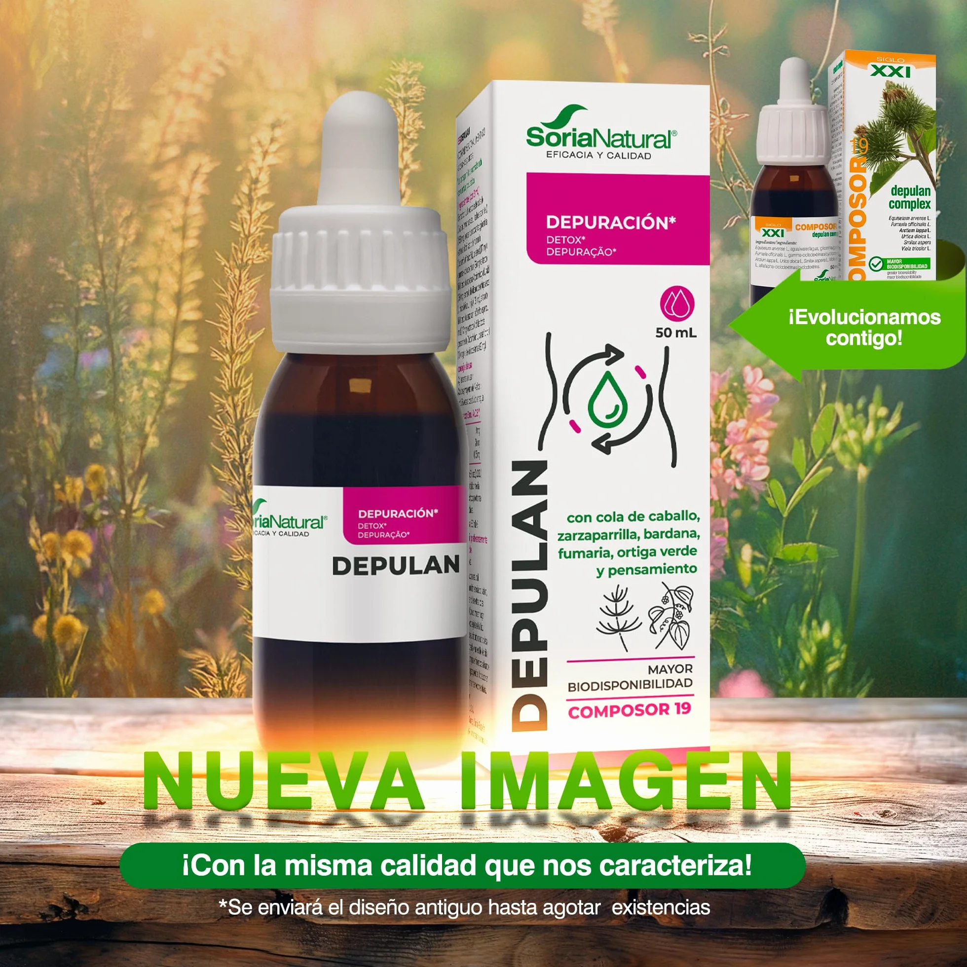 Soria Natural Composor 19 Depulan Complex 50ml Detoksykacja Oczyszczanie Wątroba Nerki