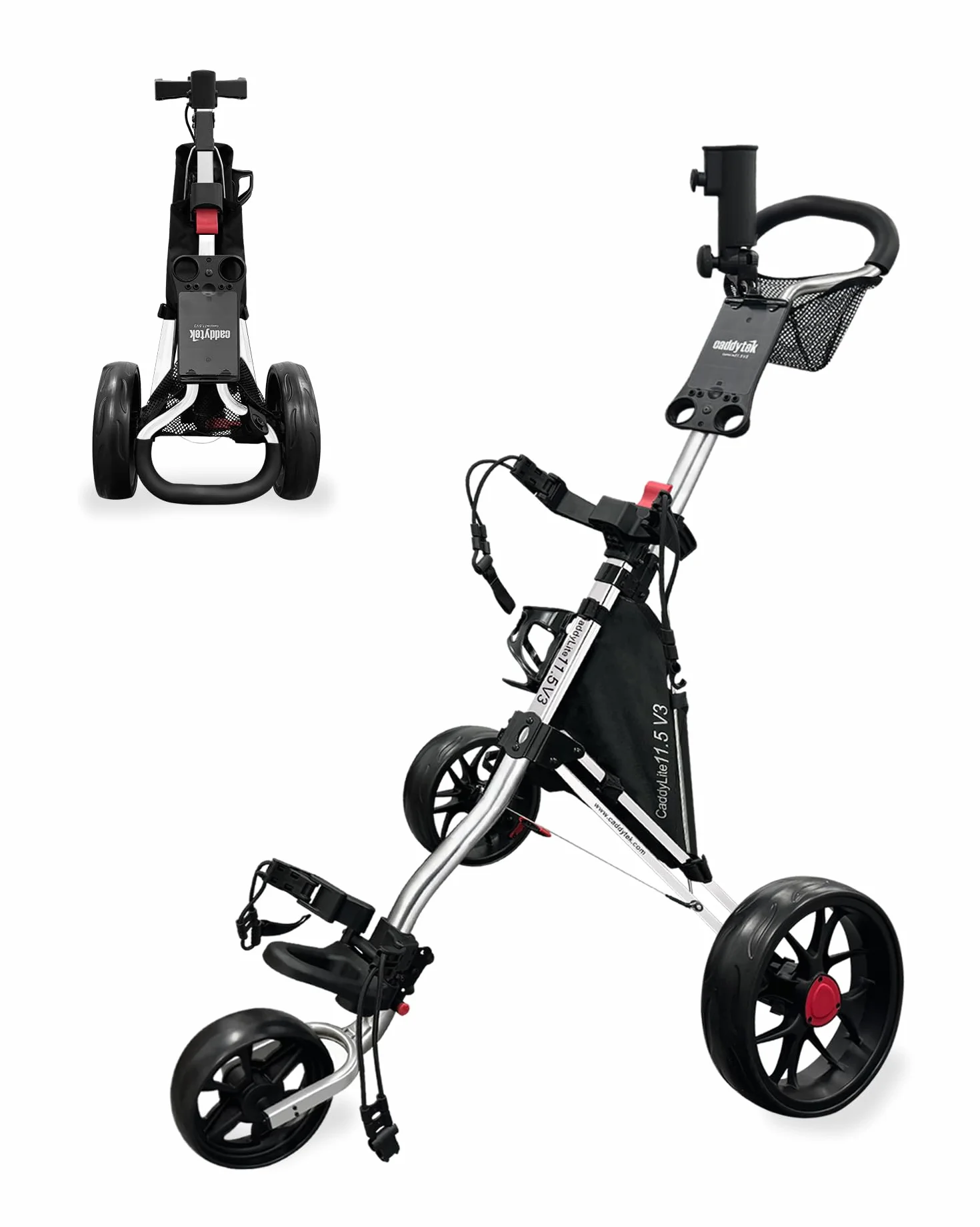 Caddytek CaddyLite 11.5 V3 Carrito de Golf 3 Ruedas Ligero Plegable