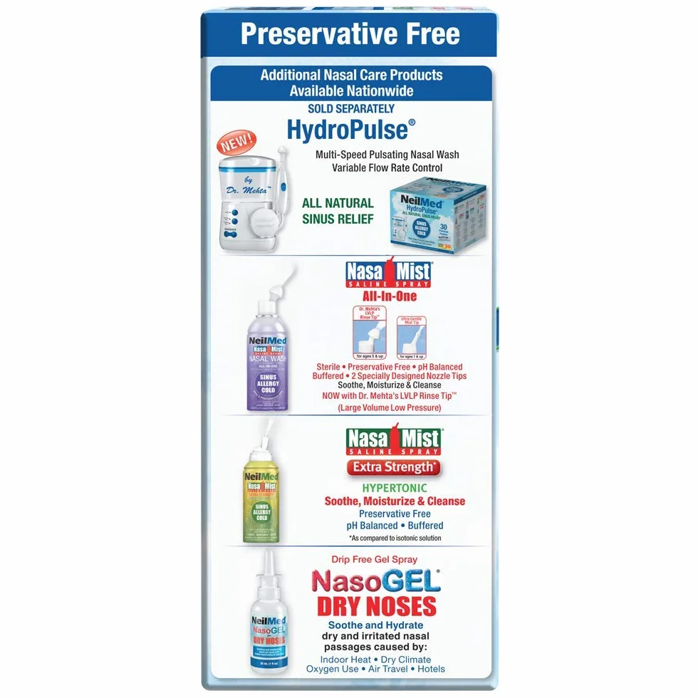 NeilMed Original Sinus Rinse Kit 60 Premixed Sachets