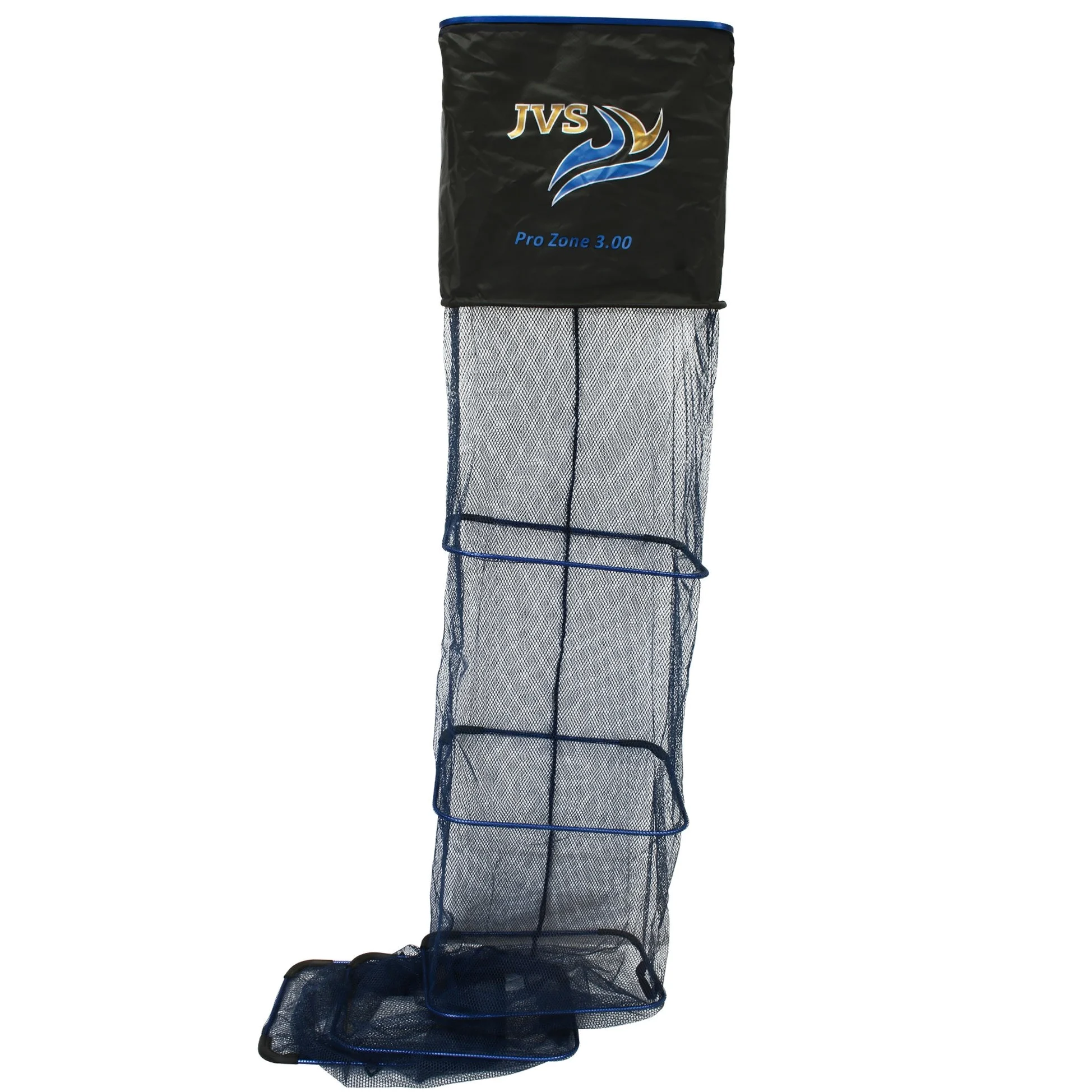 JVS Pro-Zone Gummi Keepnet Square - Rejilla de Goma de 3m para Pesca - Fuerte, Apta para Peces y Viene con una Bolsa de Red Pescadores