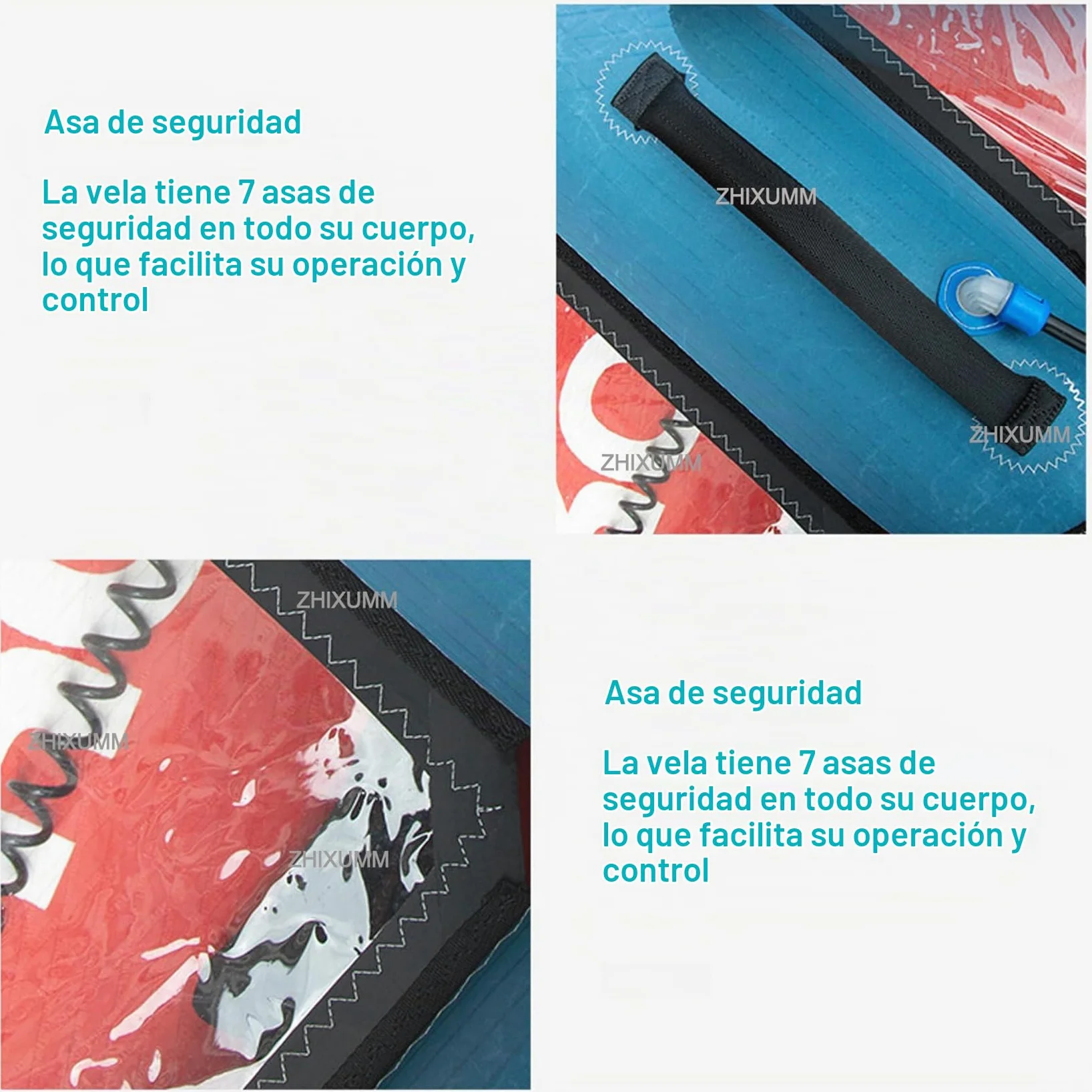 Tabla De Paddle Surf Hinchable Profesional Sup, Vela Hinchable Profesional, Cometas De Windsurf De 435 X 188 Cm, Tela Oxford + Ala Hinchable De Pvc Azul Y Roja