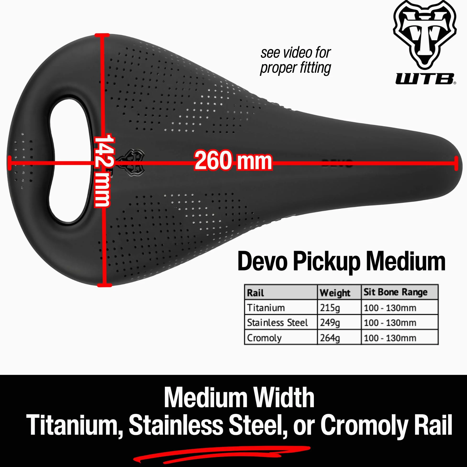 Wtb | sillines y asientos de bicicleta