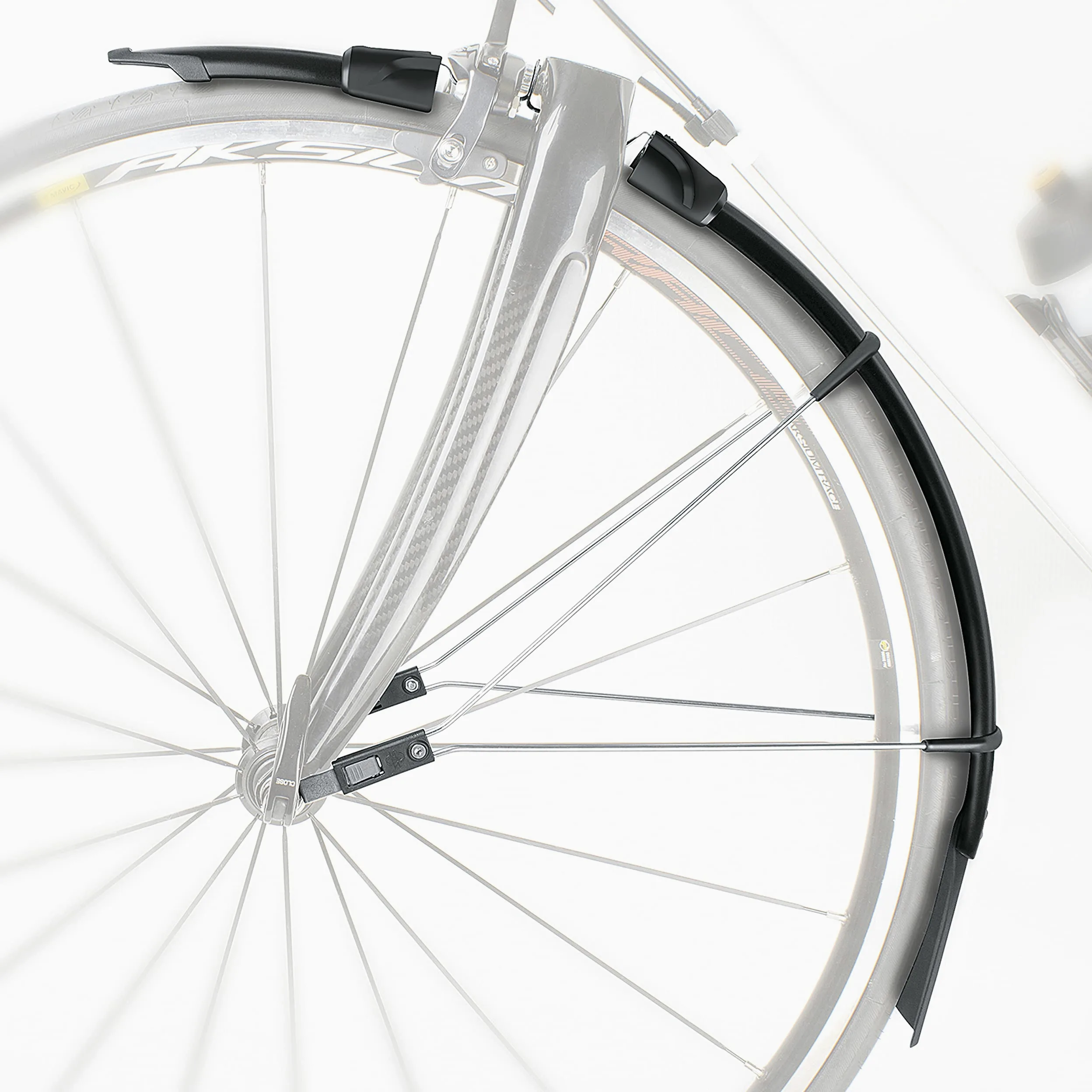 SKS Germany Raceblade Pro & Raceblade - Juego de Guardabarros Largos, Accesorios de Bicicleta para Bicicleta de Carretera (protección de Bicicleta con fijación de liberación rápida, puntales de