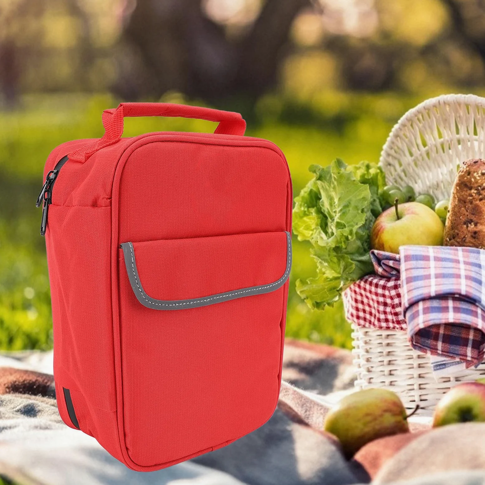 Bolsa de Primeros Auxilios de Emergencia, Bolsa de Poliéster Resistente Al Agua con Tiras Reflectantes para Viajes y Acampadas Al Aire Libre