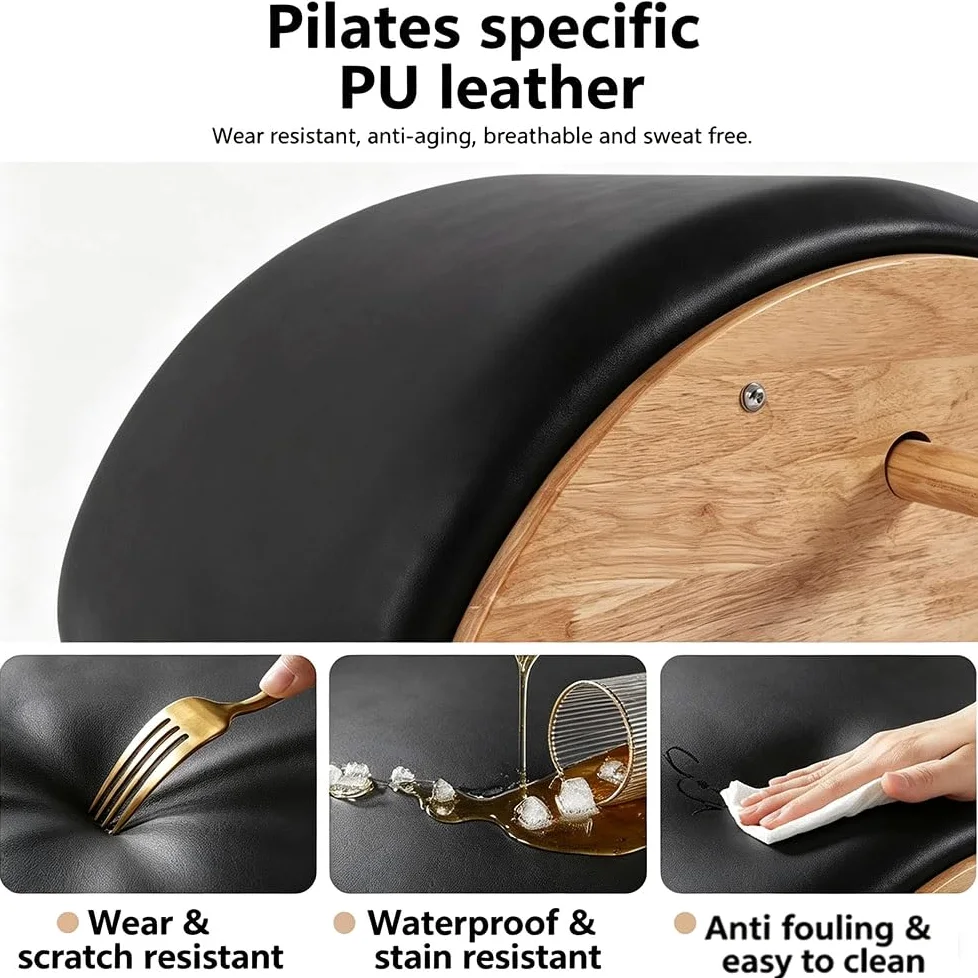 Corrector de Columna Espinal Pilates – Corrector de Postura, Máquina de Pilates Reformer, Accesorio de Yoga y Pilates , Madera Caucho,casa y Entrenar en el Gimnasio