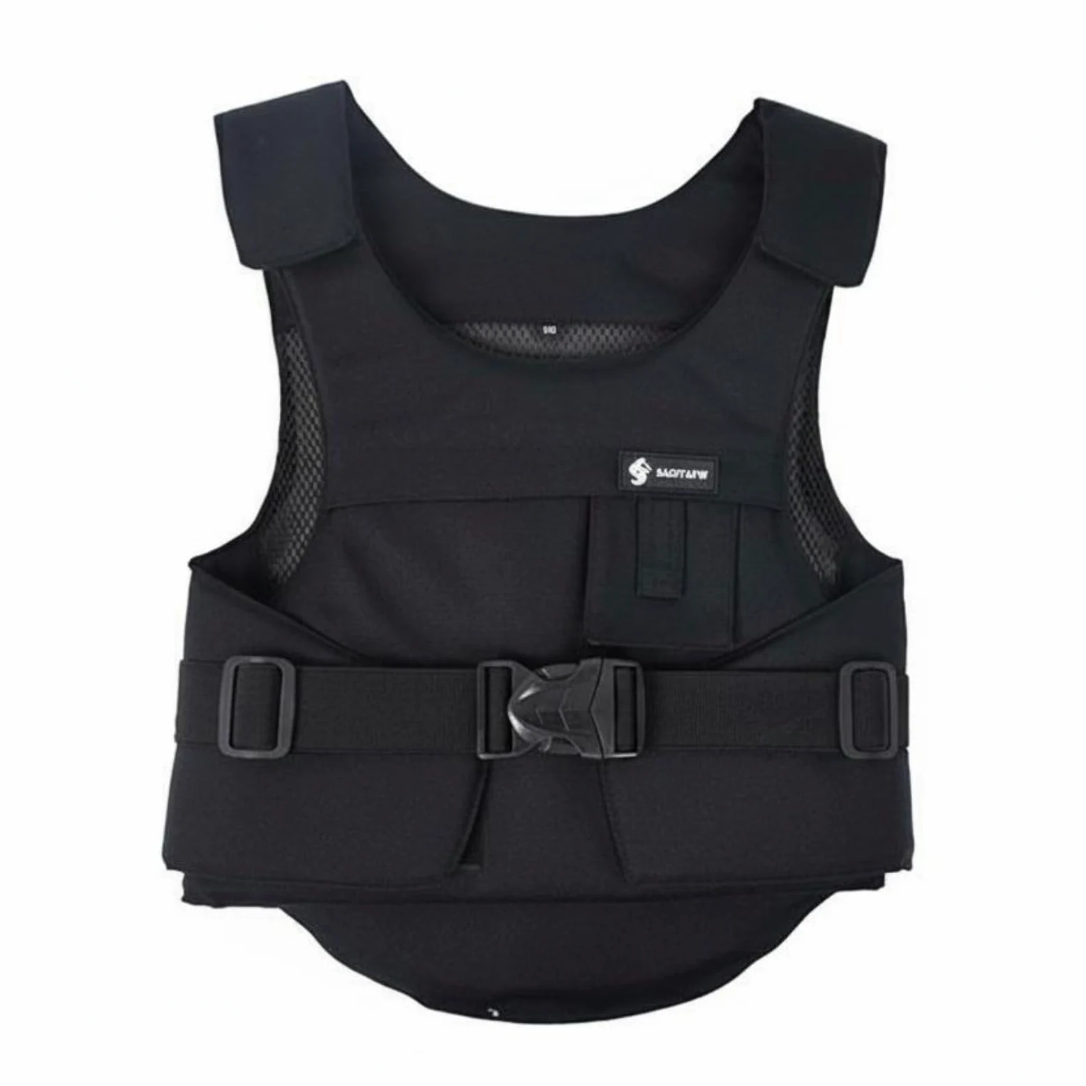 MERIGLARE Chaleco Ecuestre Protector Chaleco de Montar Montura Acolchada Diseño Ergonómico y Material 3D Mesh Cobertura Frontal, 4XL para Adultos De 1.9 Metros De Altura