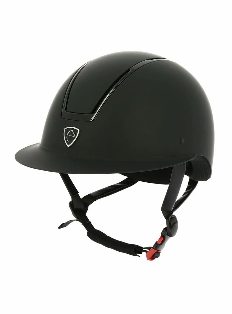 Ekkia EQUITHÈME Glint Mat - Casco de equitación, color negro