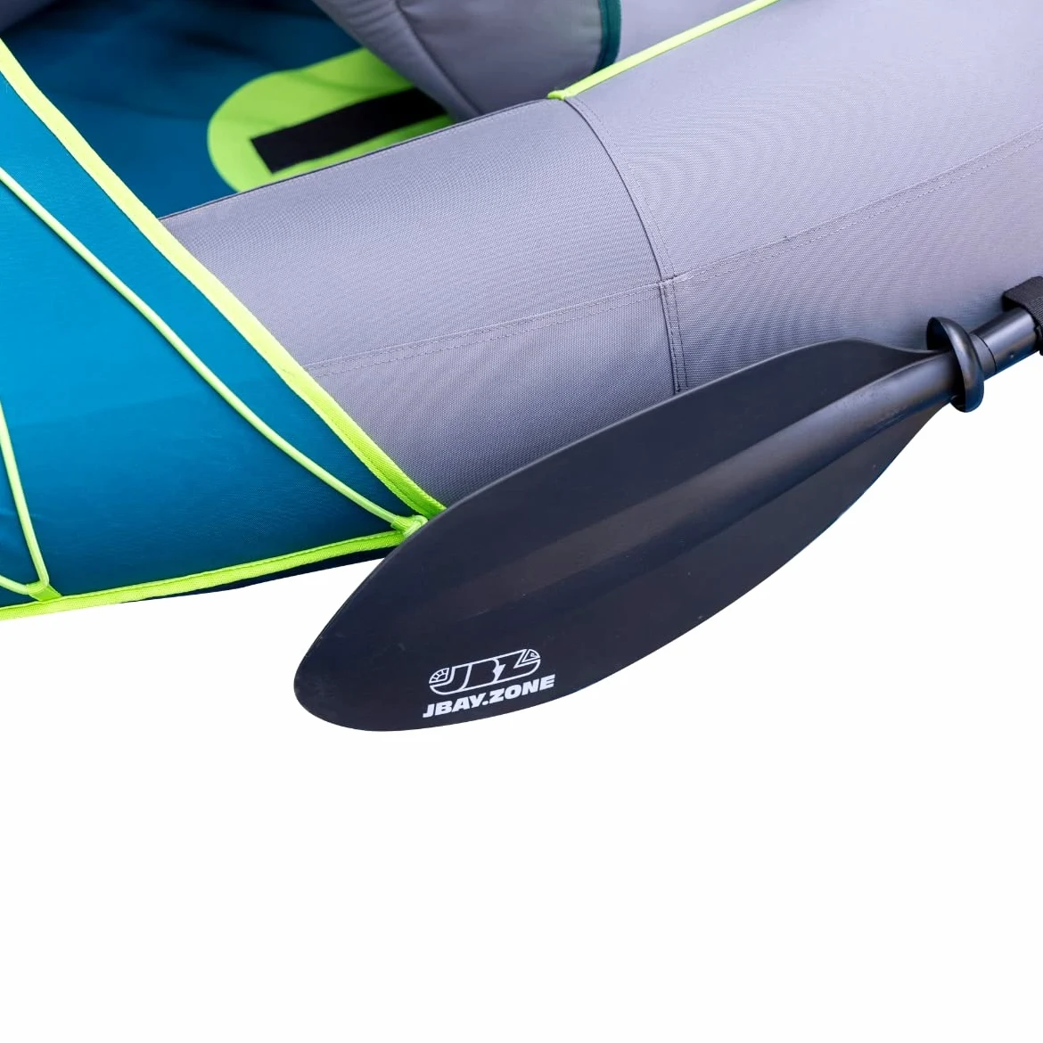 Kayak Canoa Inflable Biplaza JBAY.ZONE FLUO 335x93cm con Cubierta de Tela