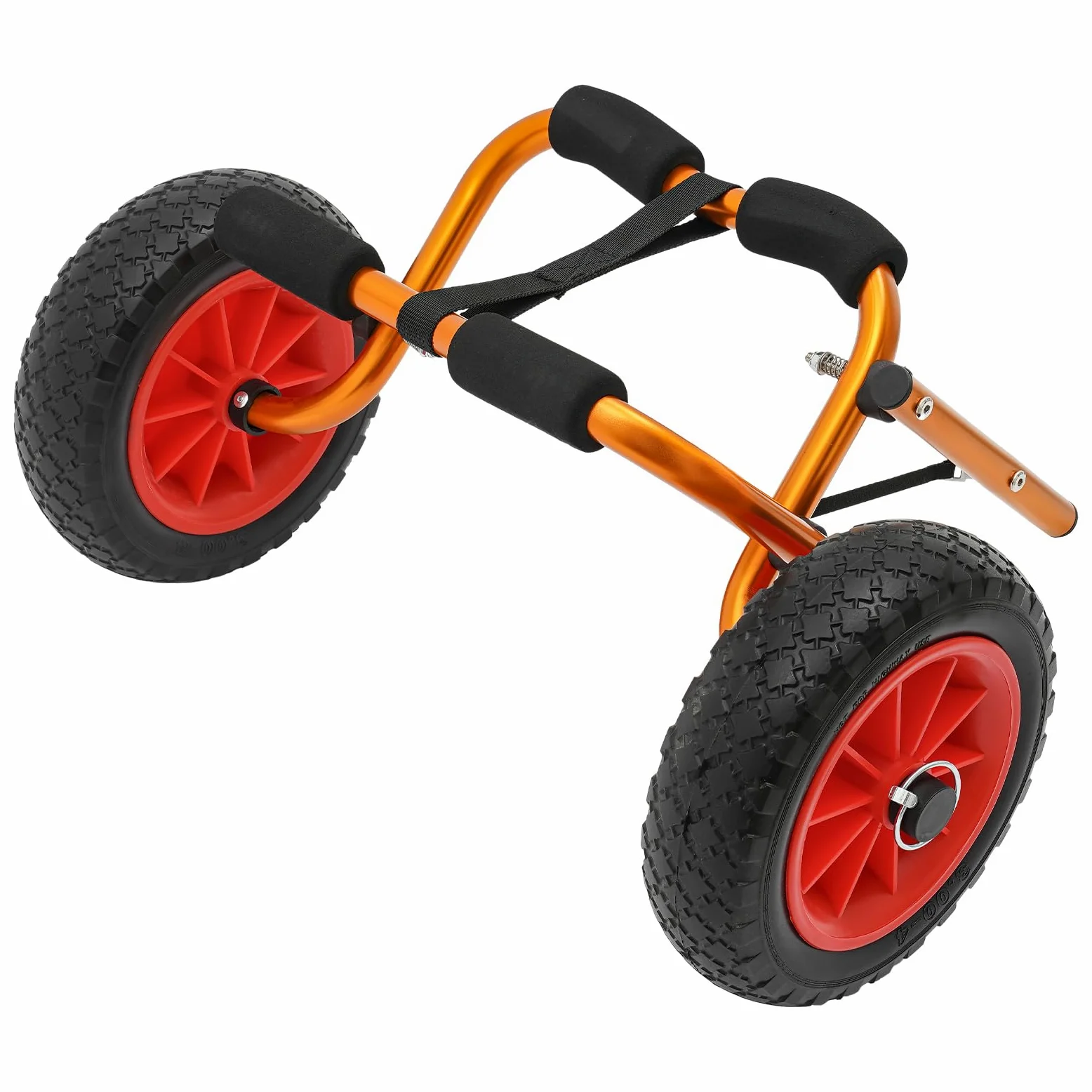 Carro plegable para kayak, ruedas de espuma de aluminio, 80 kg/176,37 libras, capacidad de carga, ligero, portátil, para el transporte de kayaks, canoas, tablas de remo