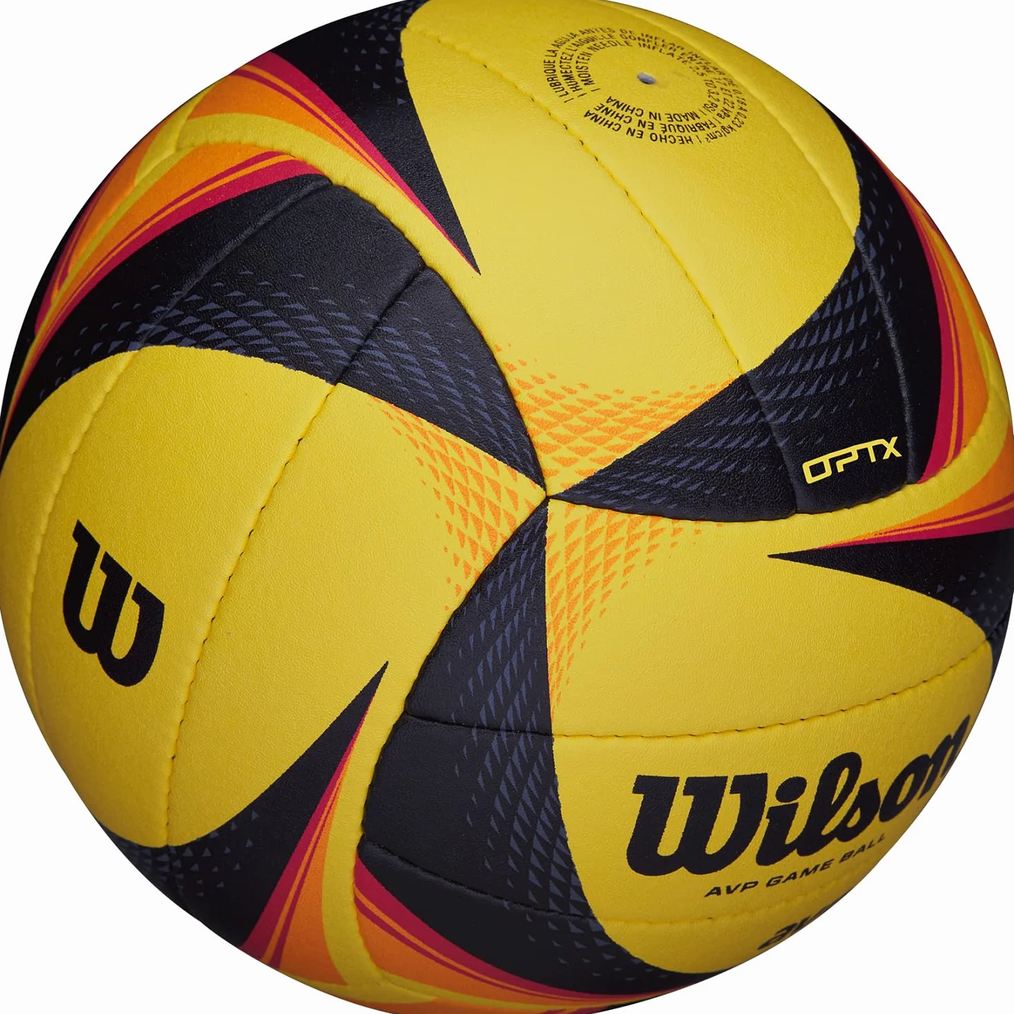 Wilson WTH00020XB Balón de Voleibol Optx AVP Game Ball Tamaño Oficial Amarillo/Negro